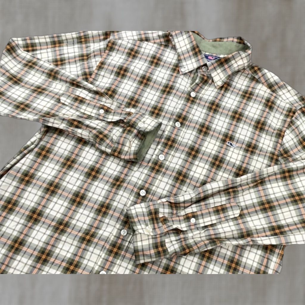 Vineyard Vines Vineyard Vines Shirt Men L Green Plaid Button Up Slim Tartan Whale Tucker Size US L / EU 52-54 / 3 - 1 Thumbnail