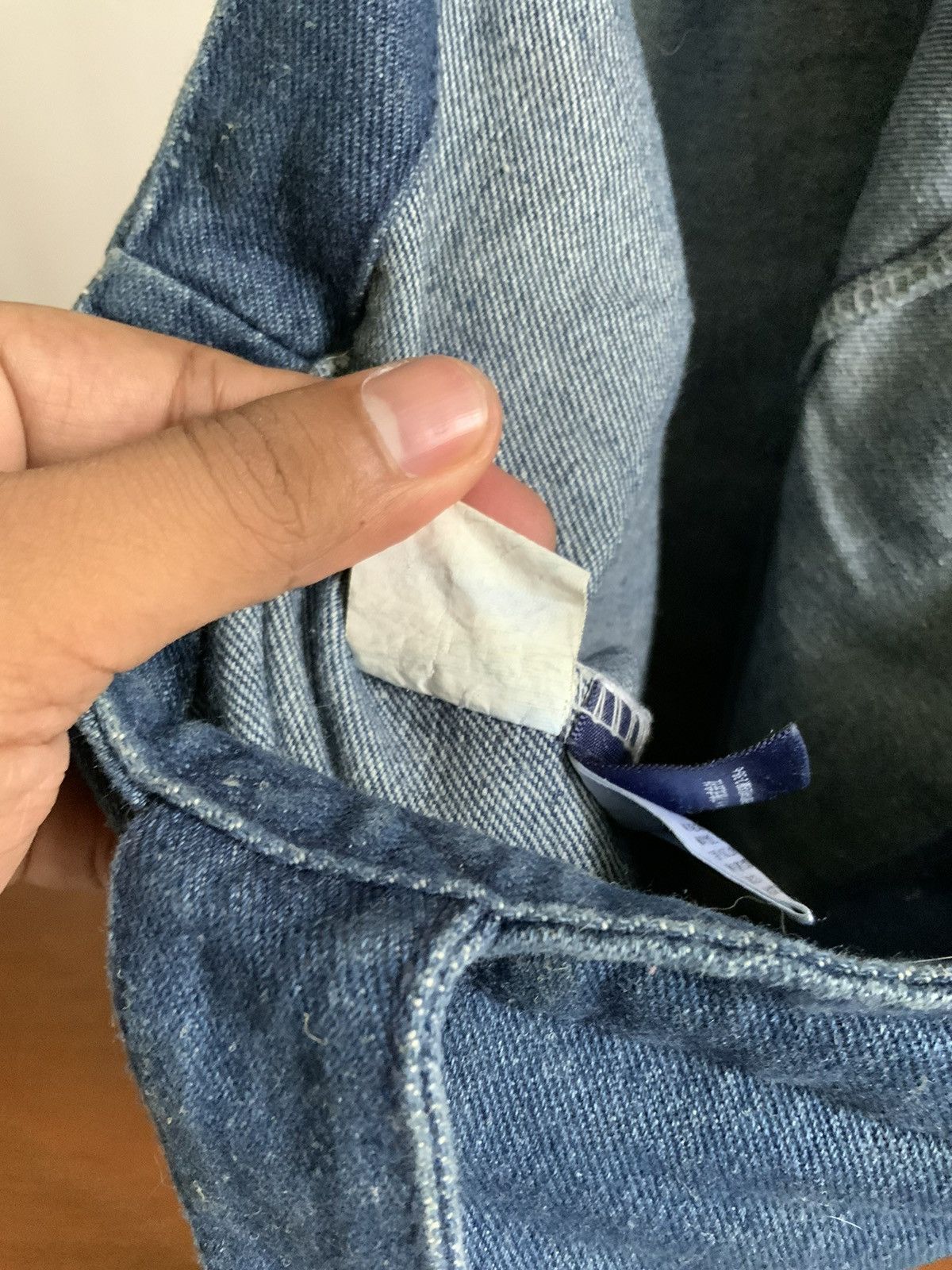 Japanese Brand Fuck You Disconchi Indigo Denim Tote Bag Size ONE SIZE - 12 Thumbnail