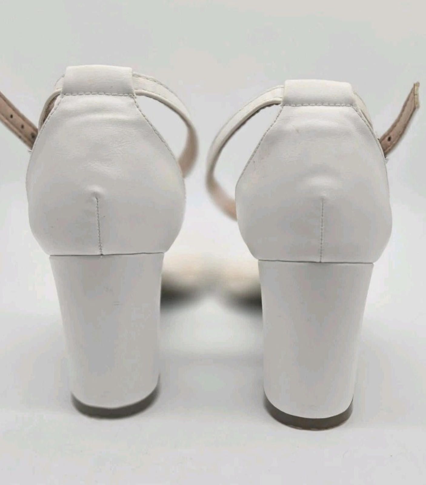 Other Sophia Taylor White Heels Clear Open Toe Style Lynn Sz 10 M Size US 10 / IT 40 - 6 Thumbnail