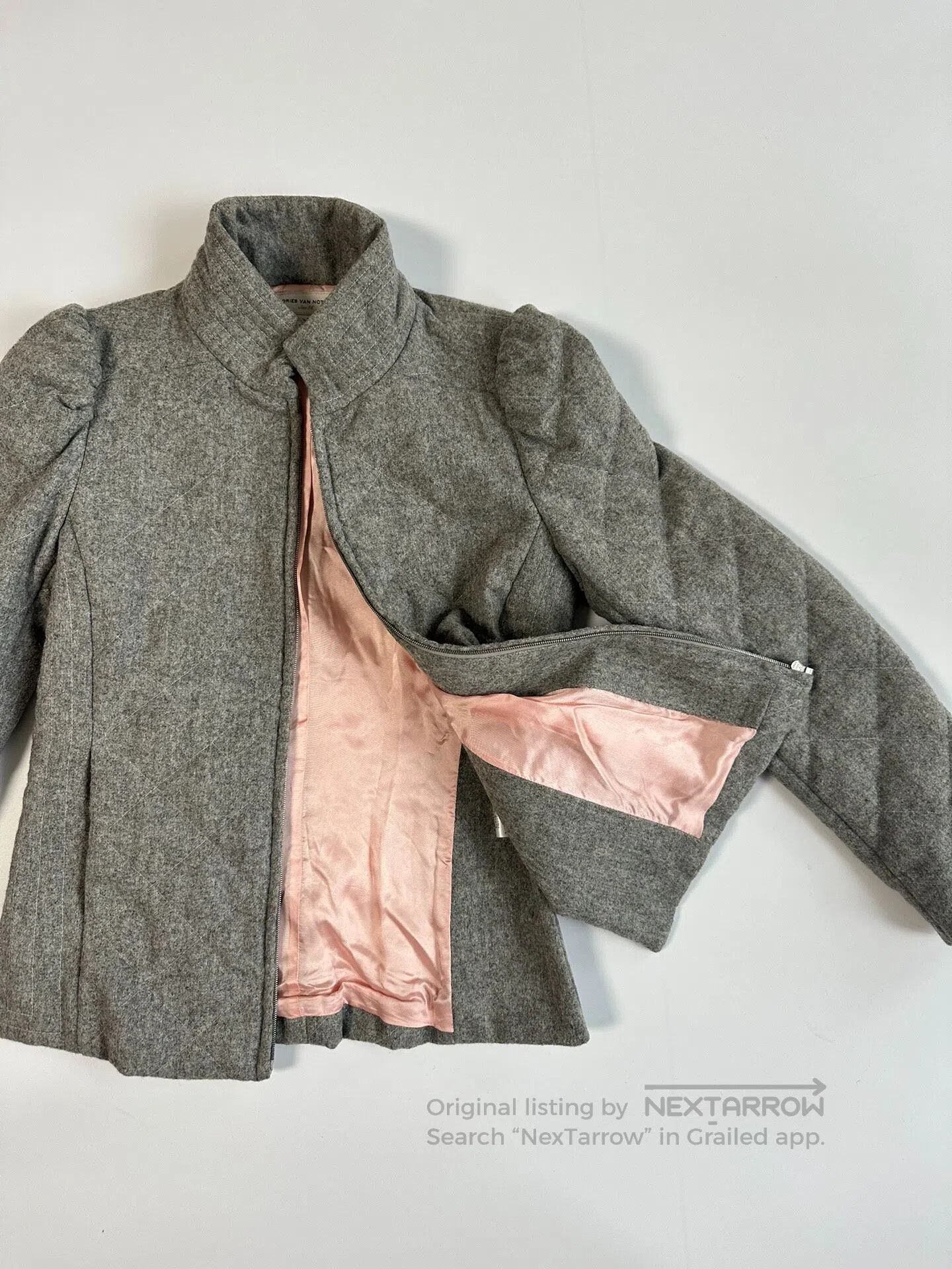 Dries Van Noten DRIES VAN NOTEN Leica-style wool pad shoulder jacket| Size M / US 6-8 / IT 42-44 - 2 Thumbnail