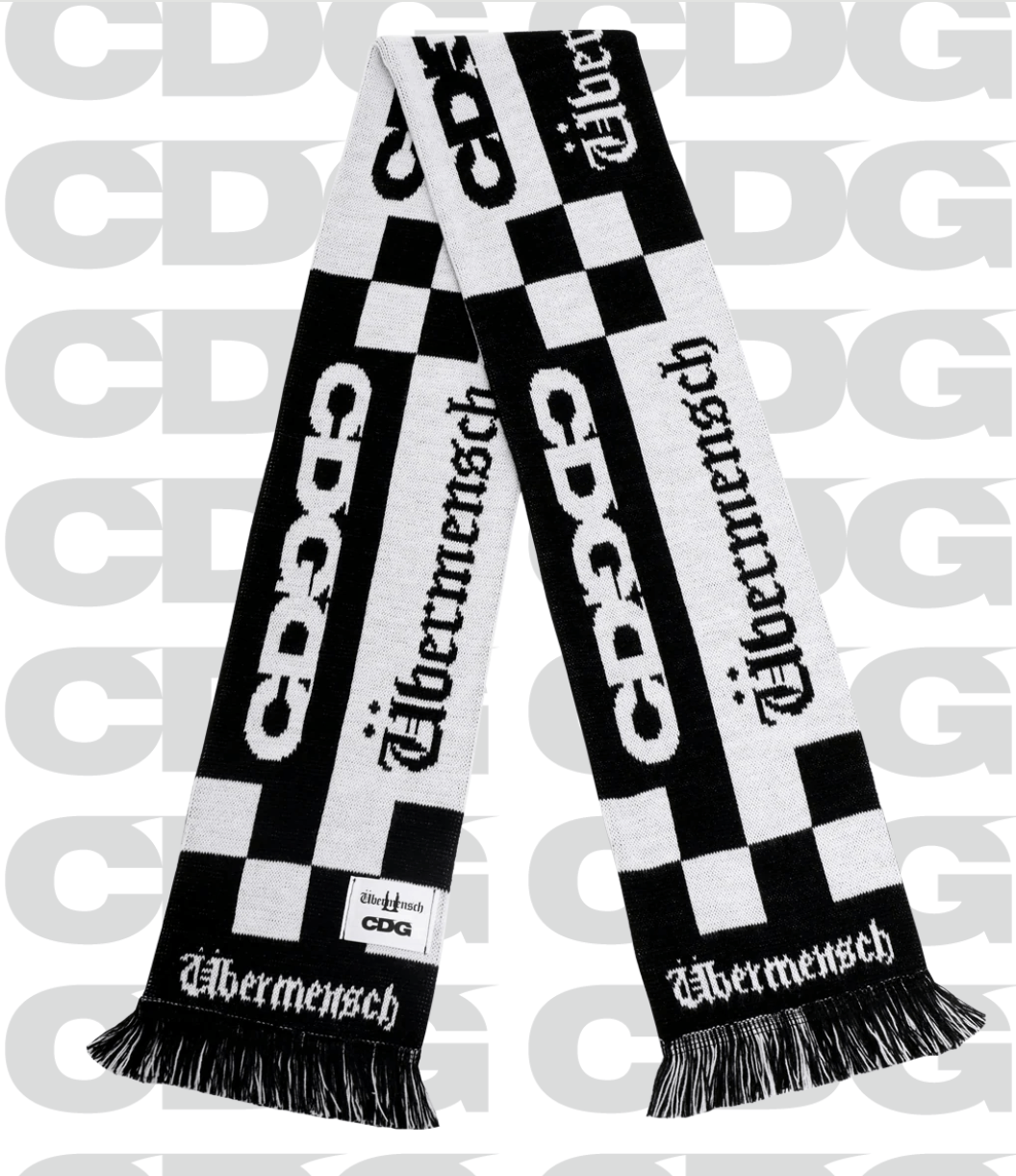 CDG CDG x G-DRAGON Übermensch CHECKERED STOLE scarf