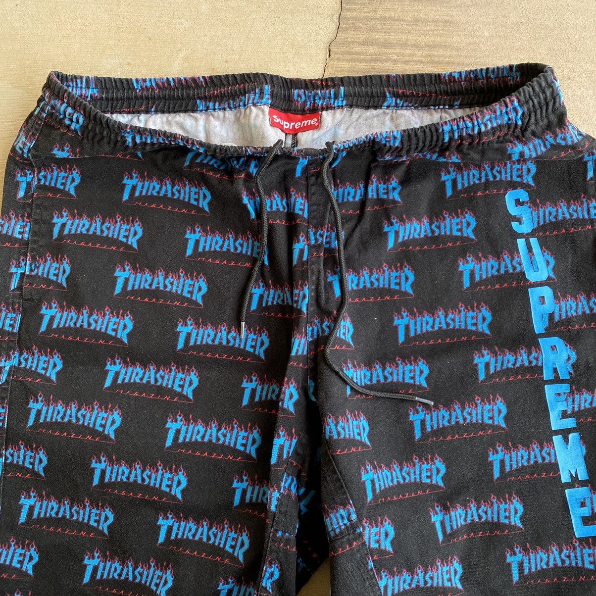 Sweat Shorts Thrasher Shorts Supreme Thrasher Skate Shorts Black 2015