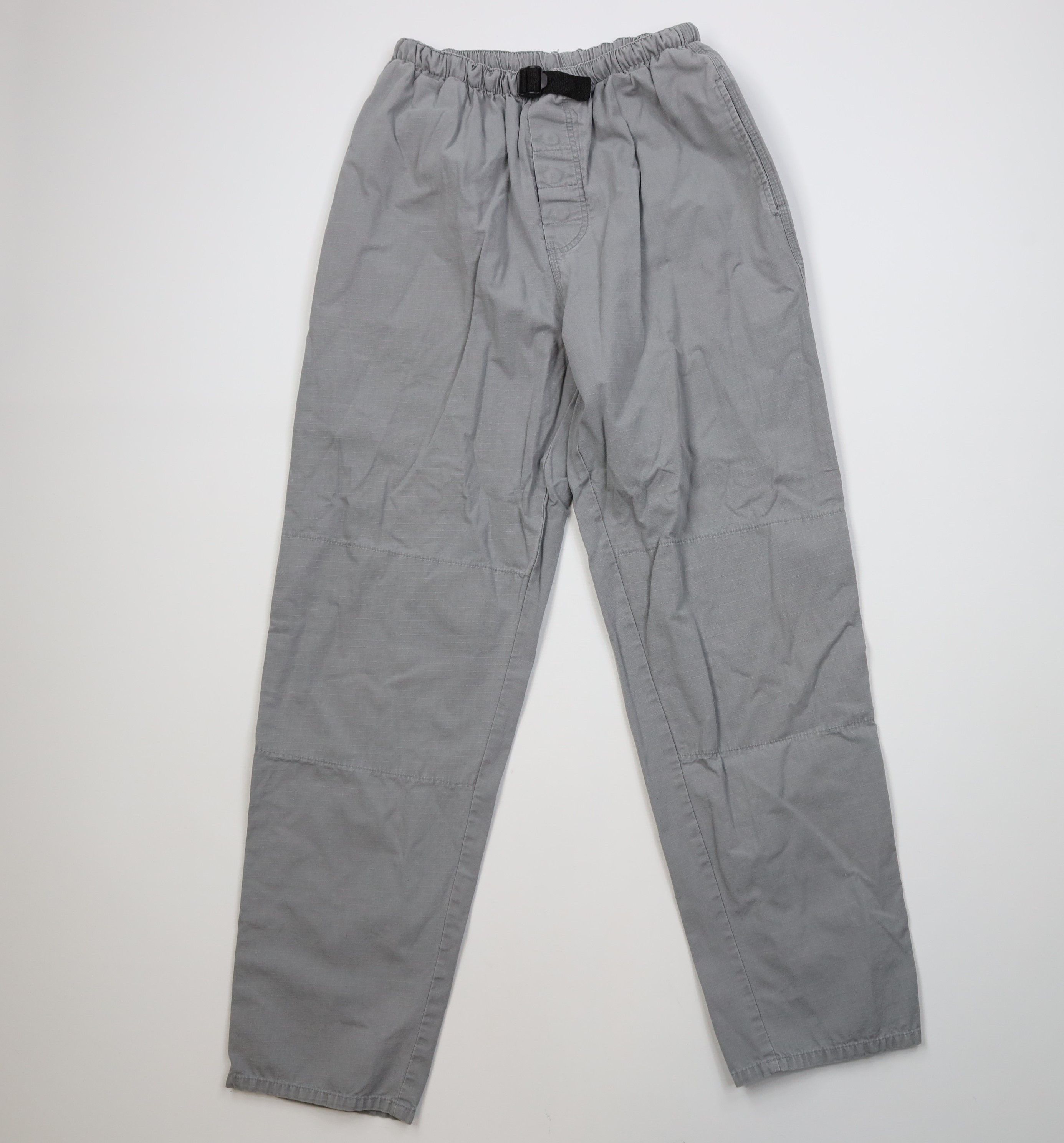 Vintage Vintage 90s Streetwear Ripstop Double Knee Pants Gray USA Size US 34 / EU 50 - 1 Thumbnail