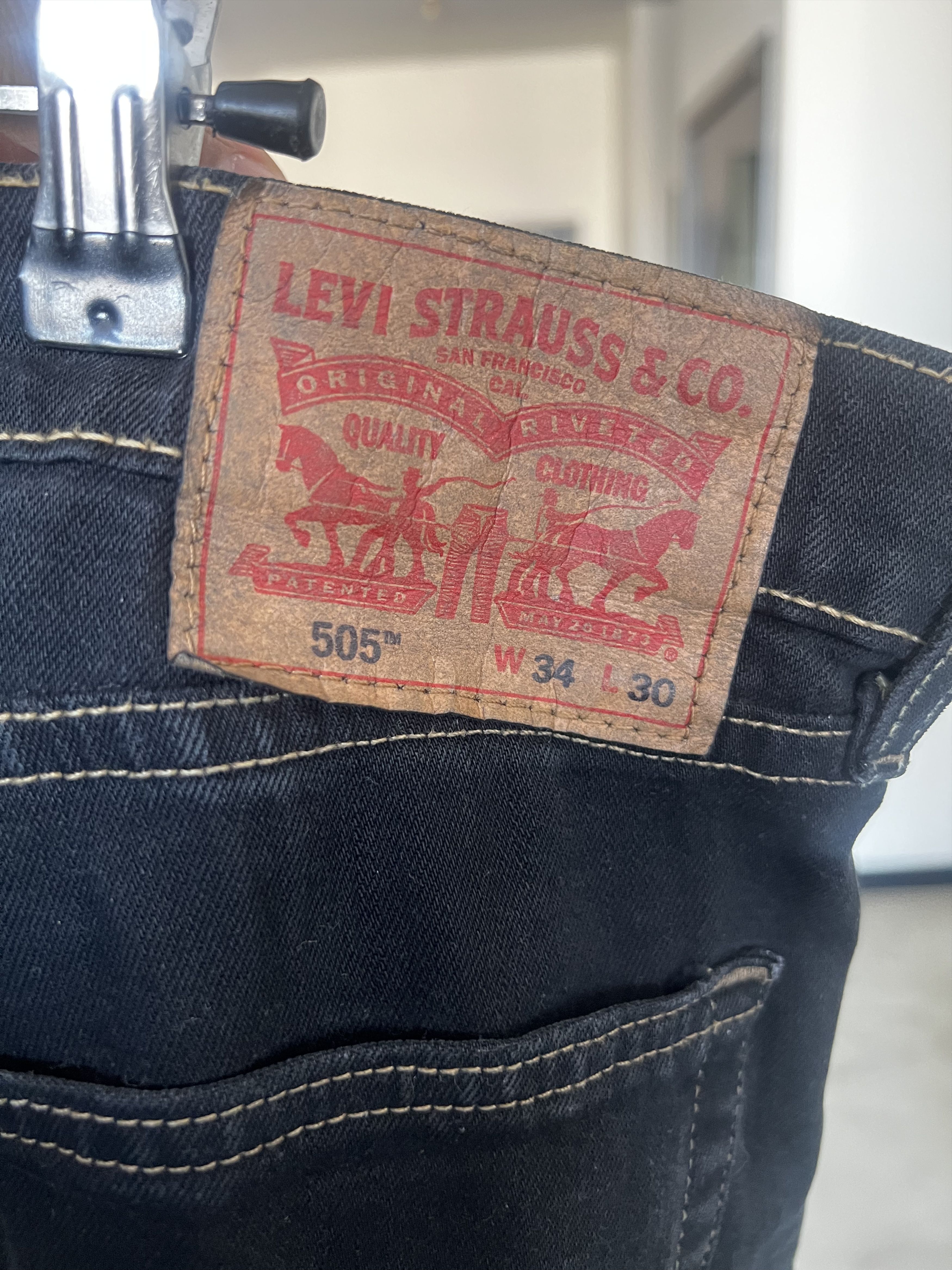 basketcase gallery Basketcase gallery western Levis 505 denim black Size US 34 / EU 50 - 4 Thumbnail