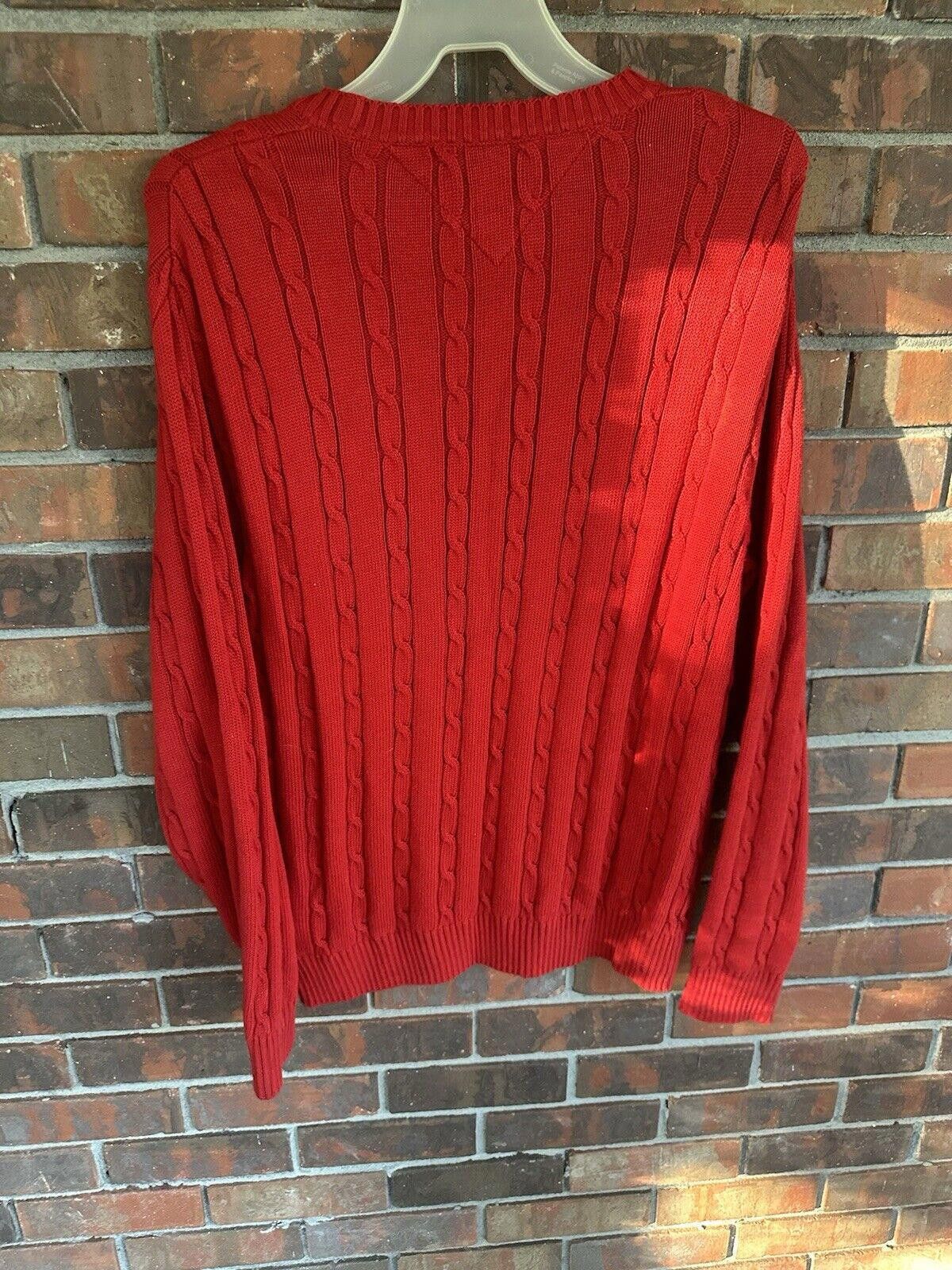 Tommy Hilfiger VINTAGE Tommy Hilfiger Knit Red Crest Logo Sweater- Men’s XL Size US XL / EU 56 / 4 - 4 Thumbnail