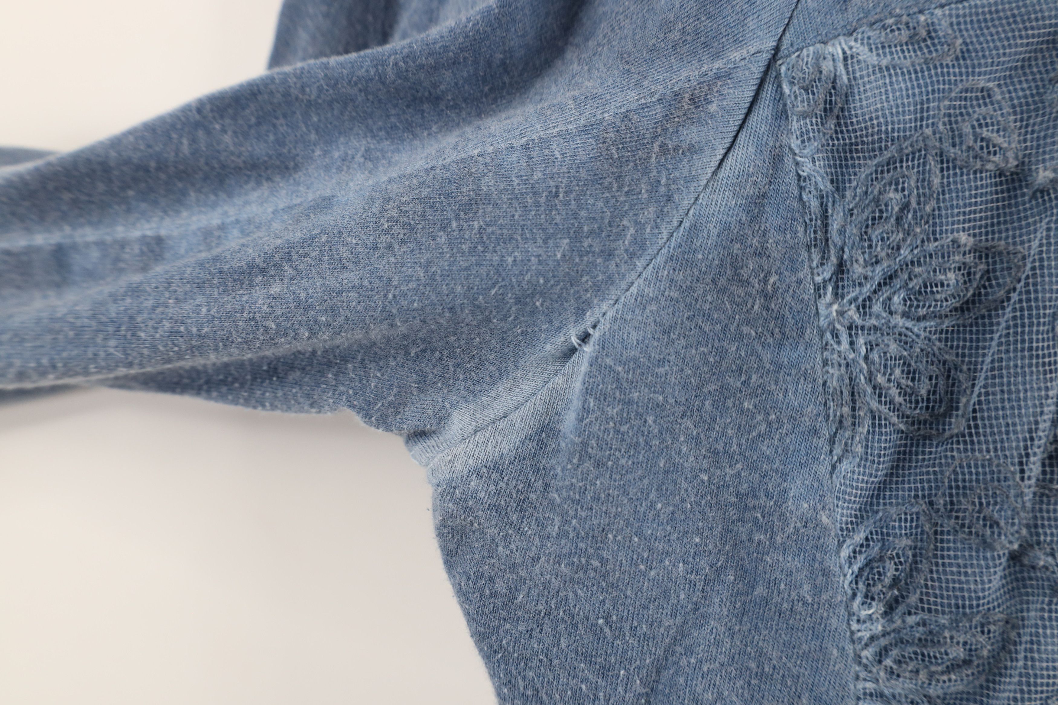 Vintage Vintage 90s Parsley & Sage Lace Flower Tunic T-Shirt Blue Size S / US 4 / IT 40 - 6 Thumbnail