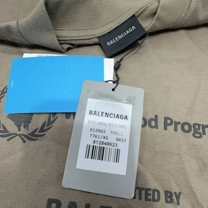 Balenciaga Balenciaga Balenciaga x WFP Logo Print Short Sleeve TShirt Size US XS / EU 42 / 0 - 5 Thumbnail
