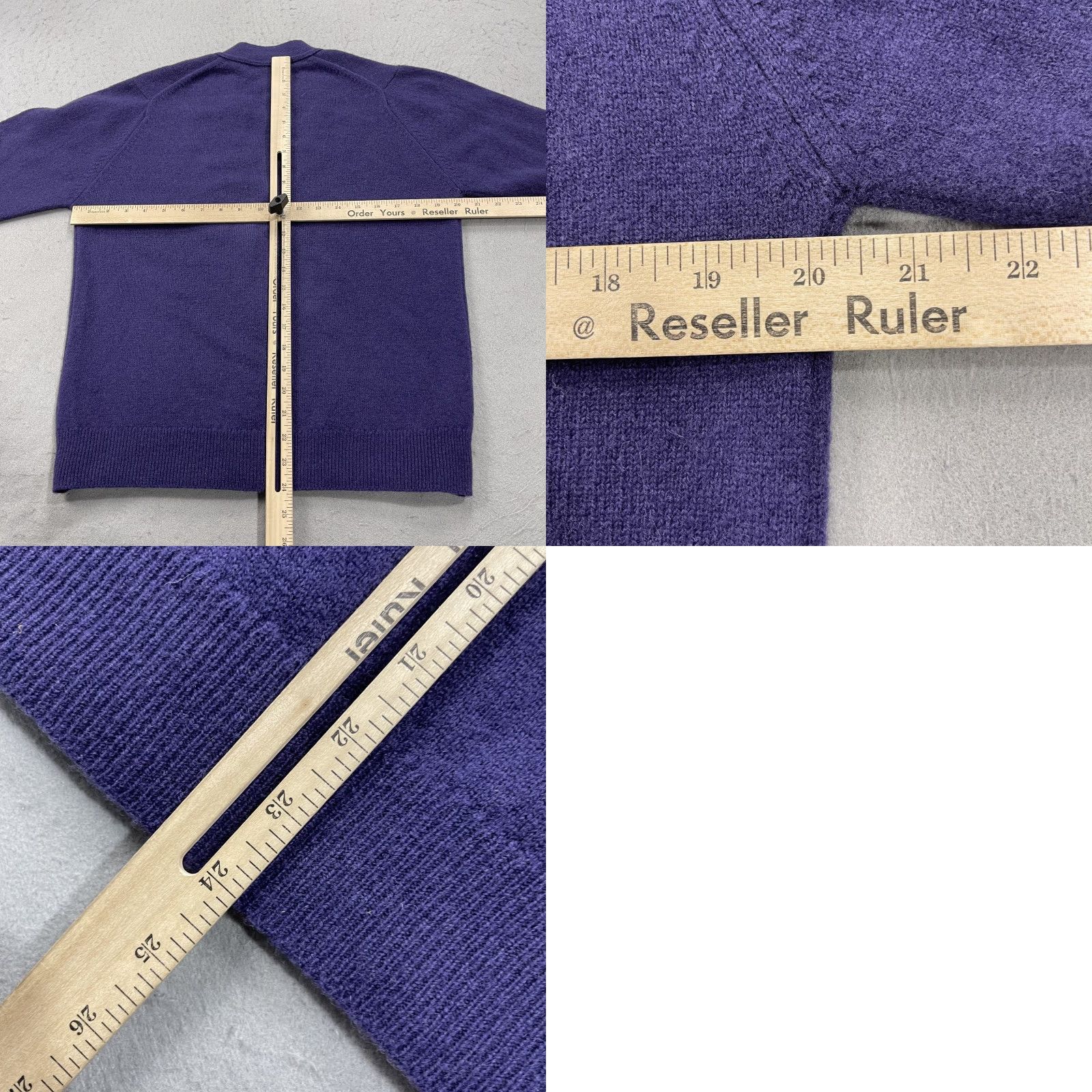 Vintage VINTAGE Murray Brothers Cardigan Sweater Womens 38 Purple Wool Scotland Mens Womens Girls Boys Size M / US 6-8 / IT 42-44 - 8 Thumbnail
