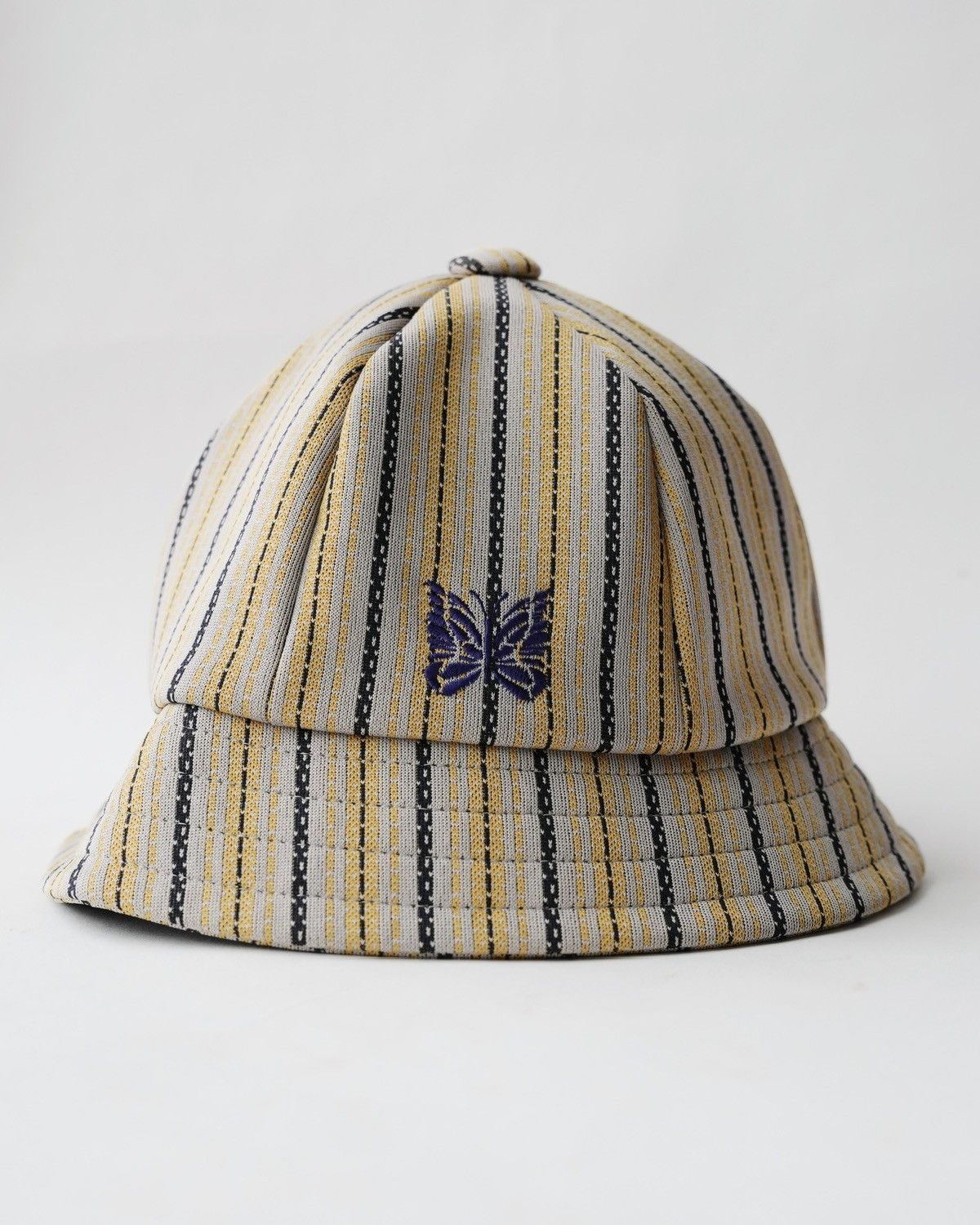 Needles Needles Bermuda Hat Bucket Hat Large Polyester Ylw Stripe Size ONE SIZE - 1 Thumbnail