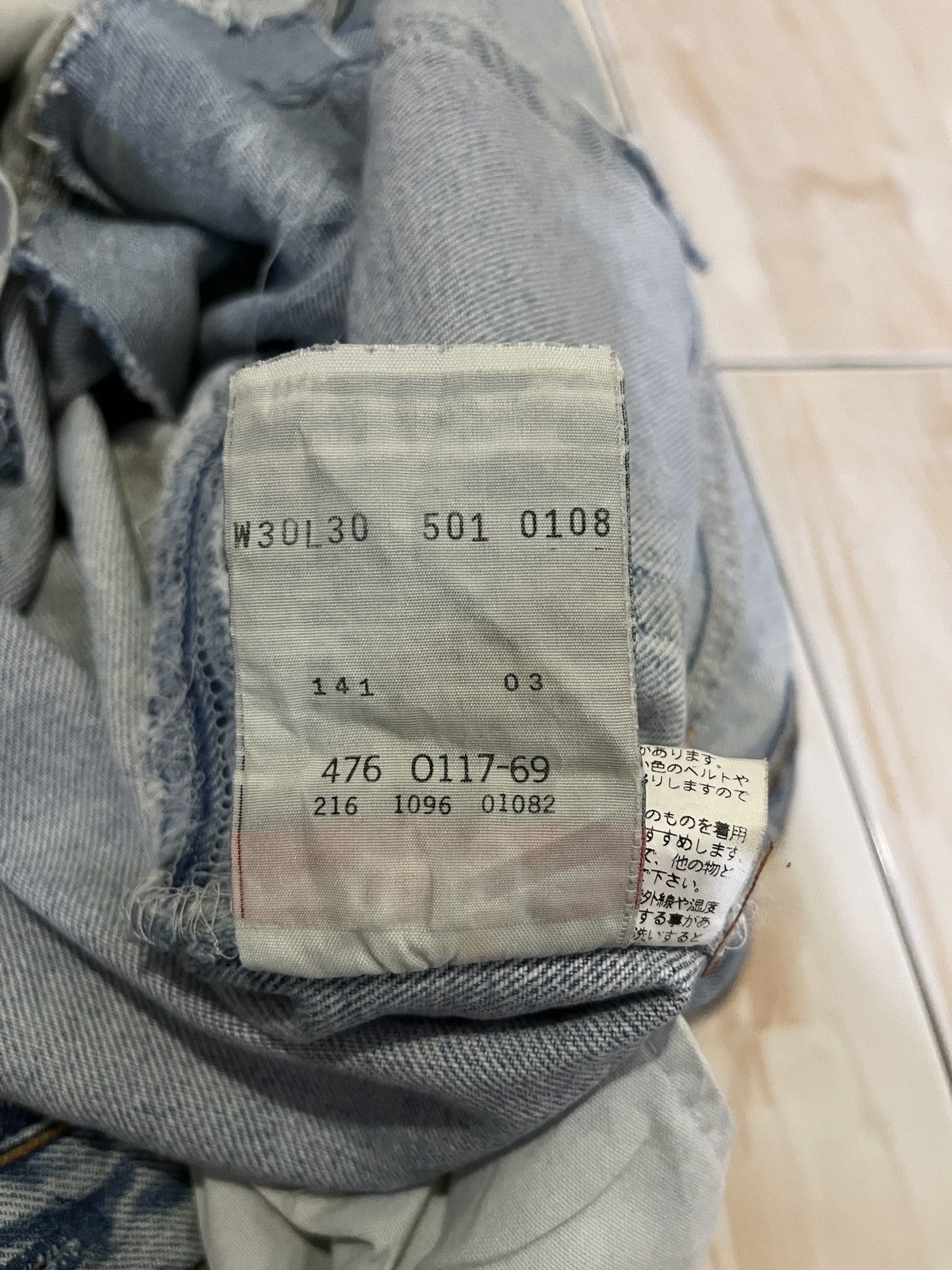 Levi's Vintage Clothing Vintage Levis 501 x Hitomi Handmade x Bob Marley Size US 30 / EU 46 - 17 Thumbnail