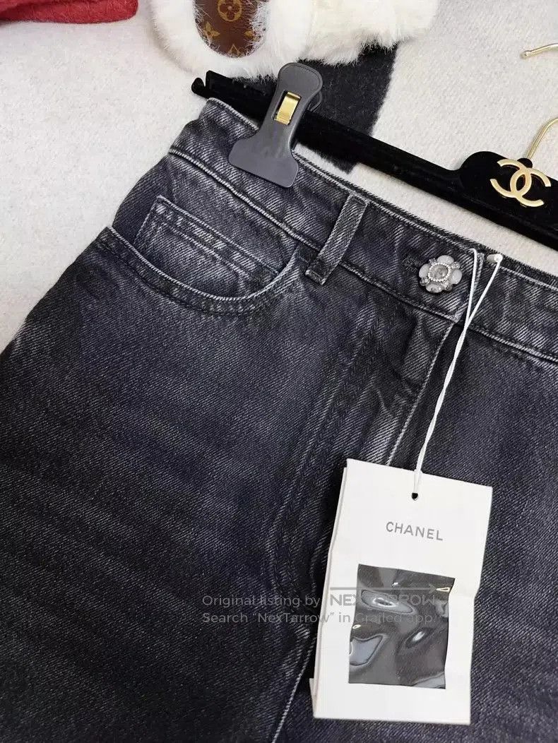 Chanel Chanel 24A Black Denim Jeans . Size US 34 / EU 50 - 4 Thumbnail