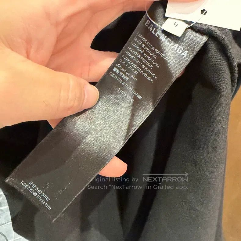 Balenciaga Balenciaga Phantom logo black short-sleeve Size US XL / EU 56 / 4 - 5 Thumbnail