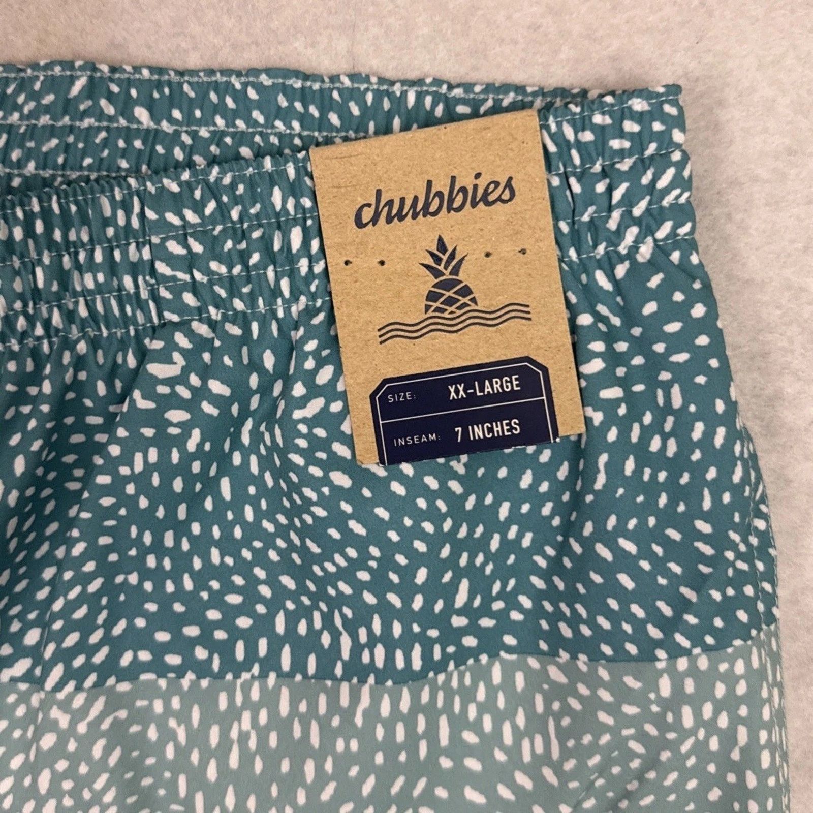 Chubbies Chubbies The Whale Sharks Swim Trunks Mens XXL Blue 7" NWT Size US 38 / EU 54 - 8 Thumbnail