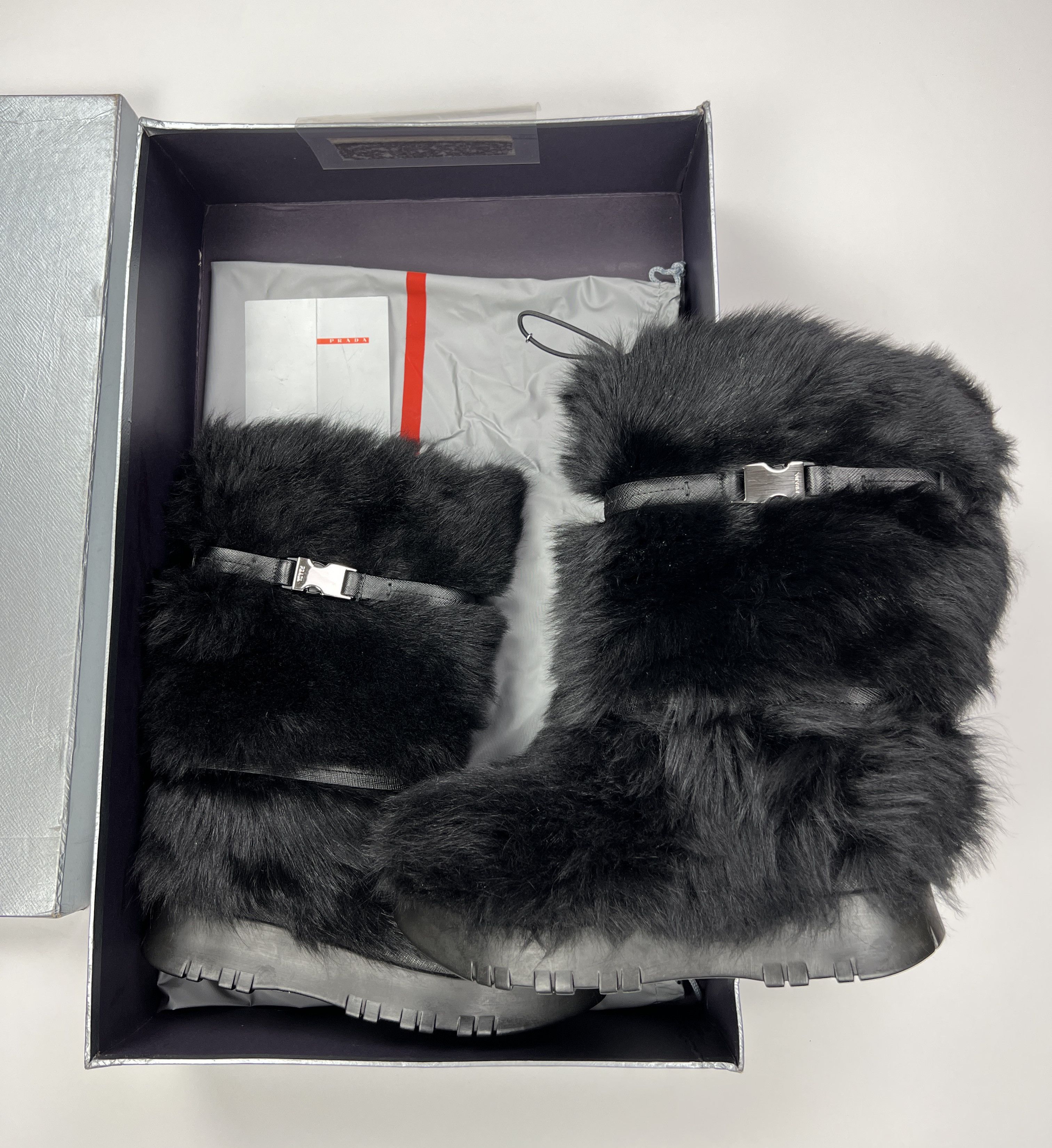 Prada Rare Prada Apres Snow Winter Faux Fur Boots Yeti Size US 8 / IT 38 - 7 Thumbnail