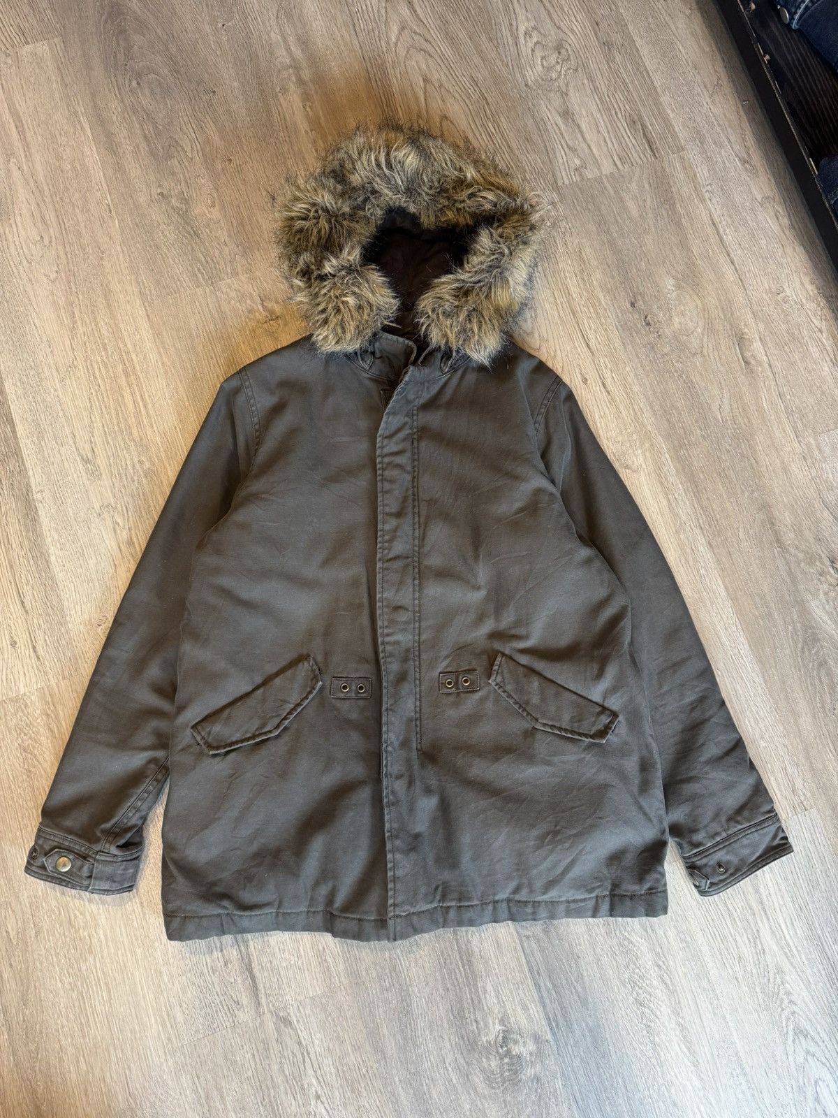 Japanese Brand HEAVY FUR HOODIE JACKET BY EARTH SPICE Size US M / EU 48-50 / 2 - 1 Thumbnail