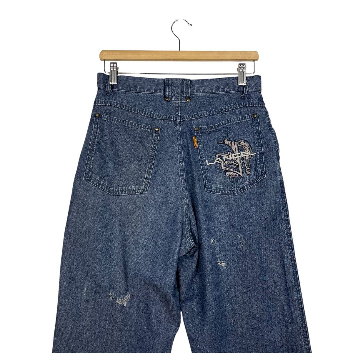 Lancel Vintage Lancel Embroidery Logo Denim Jeans Size US 28 / EU 44 - 9 Thumbnail