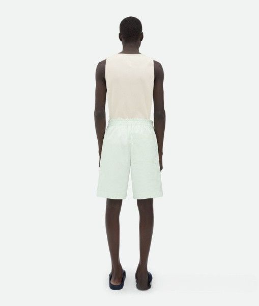 Bottega Veneta o1loc1c0125 744304 Cotton Shorts in Mint Green Size US 34 / EU 50 - 3 Thumbnail