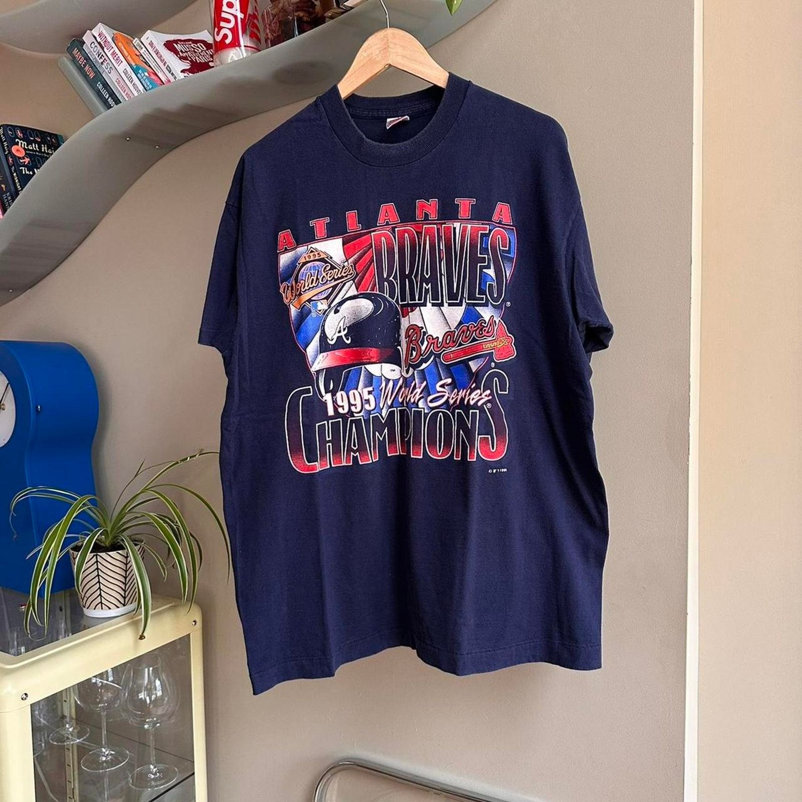 Fruit Of The Loom × MLB × Vintage Vintage 1995 Atlanta Braves Shirt Size US XL / EU 56 / 4 - 1 Thumbnail