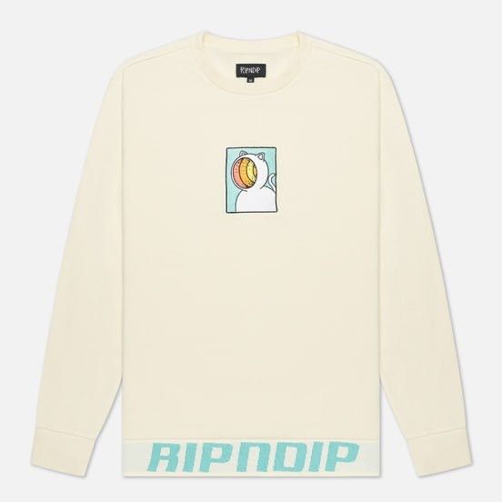 RIPNDIP RIPNDIP Open Mind Crew Neck Embroidered Logo Sweatshirt Size US L / EU 52-54 / 3 - 1 Thumbnail