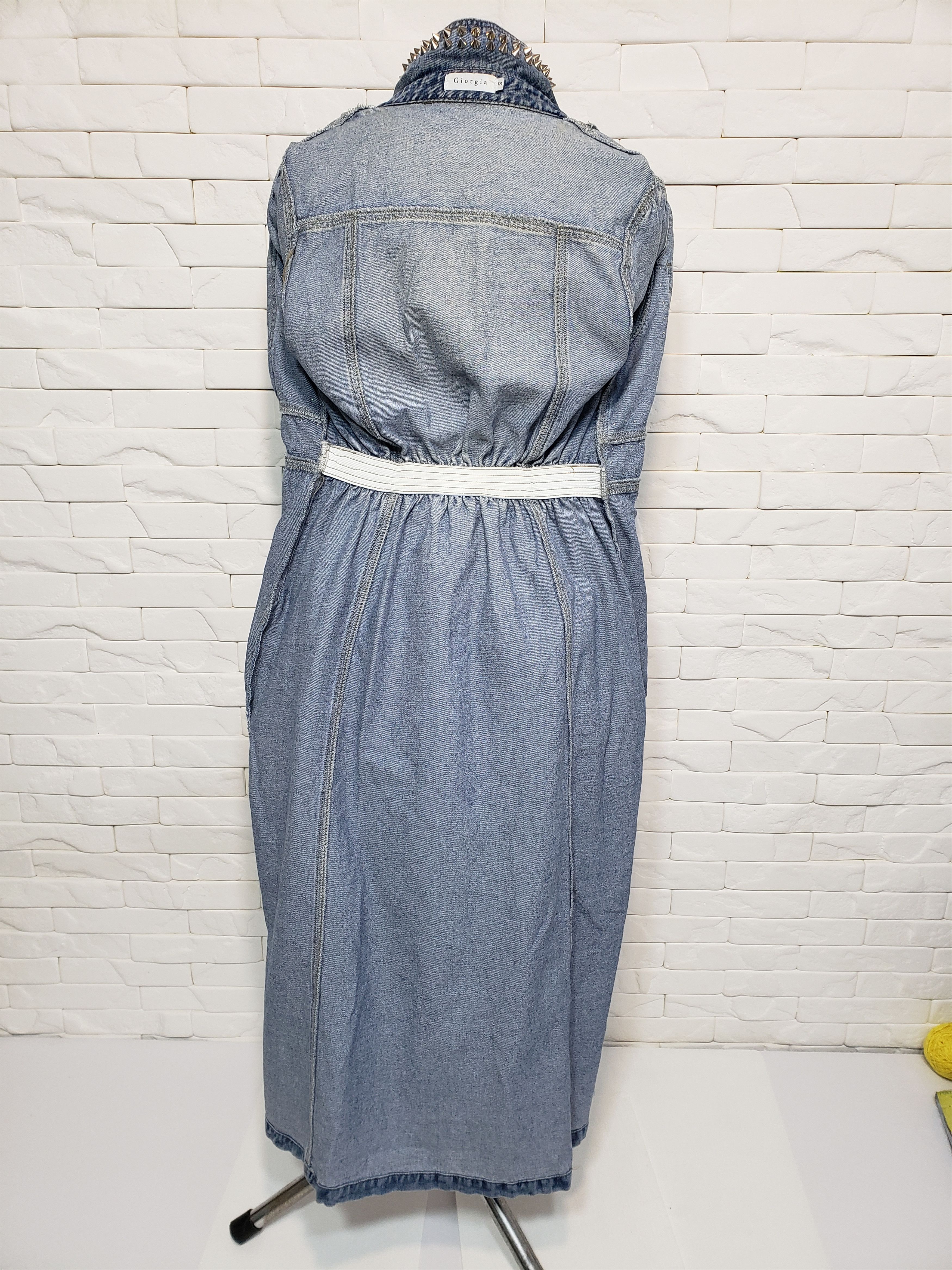Denim & Co. Women's blue jumpsuit made of wonderful denim. Size 32" / US 10 / IT 46 - 8 Thumbnail