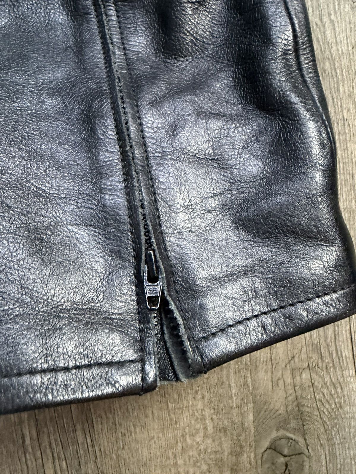 Balenciaga sample 24 Balenciaga denim/Leather hybrid Biker Pants Size US 29 - 6 Thumbnail