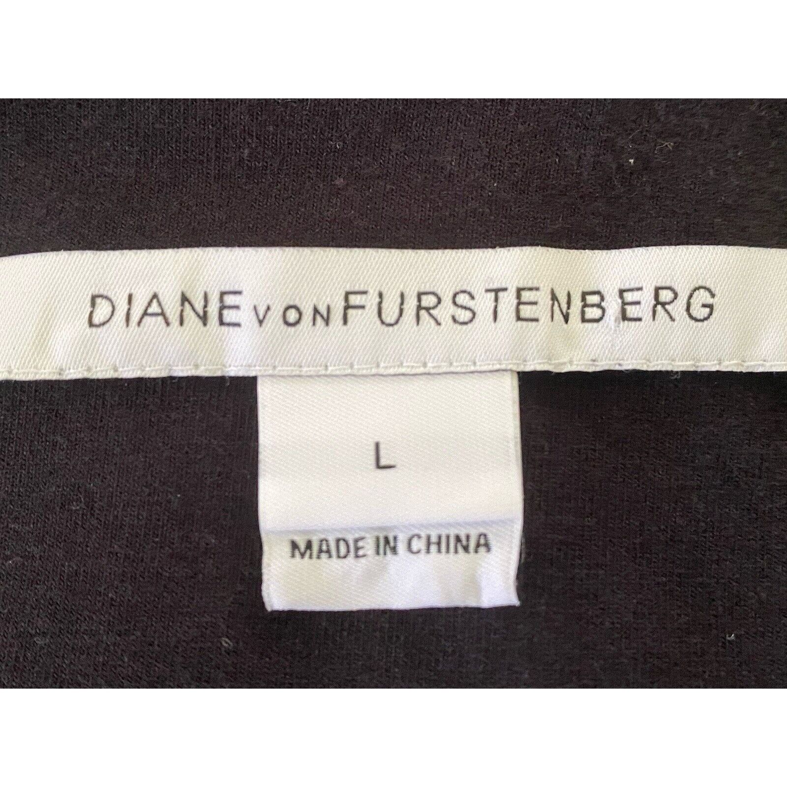 Diane von Furstenberg Diane Von Furstenberg Women Scoop Neck Short Sleeve Midi Dre Size L / US 10 / IT 46 - 16 Thumbnail