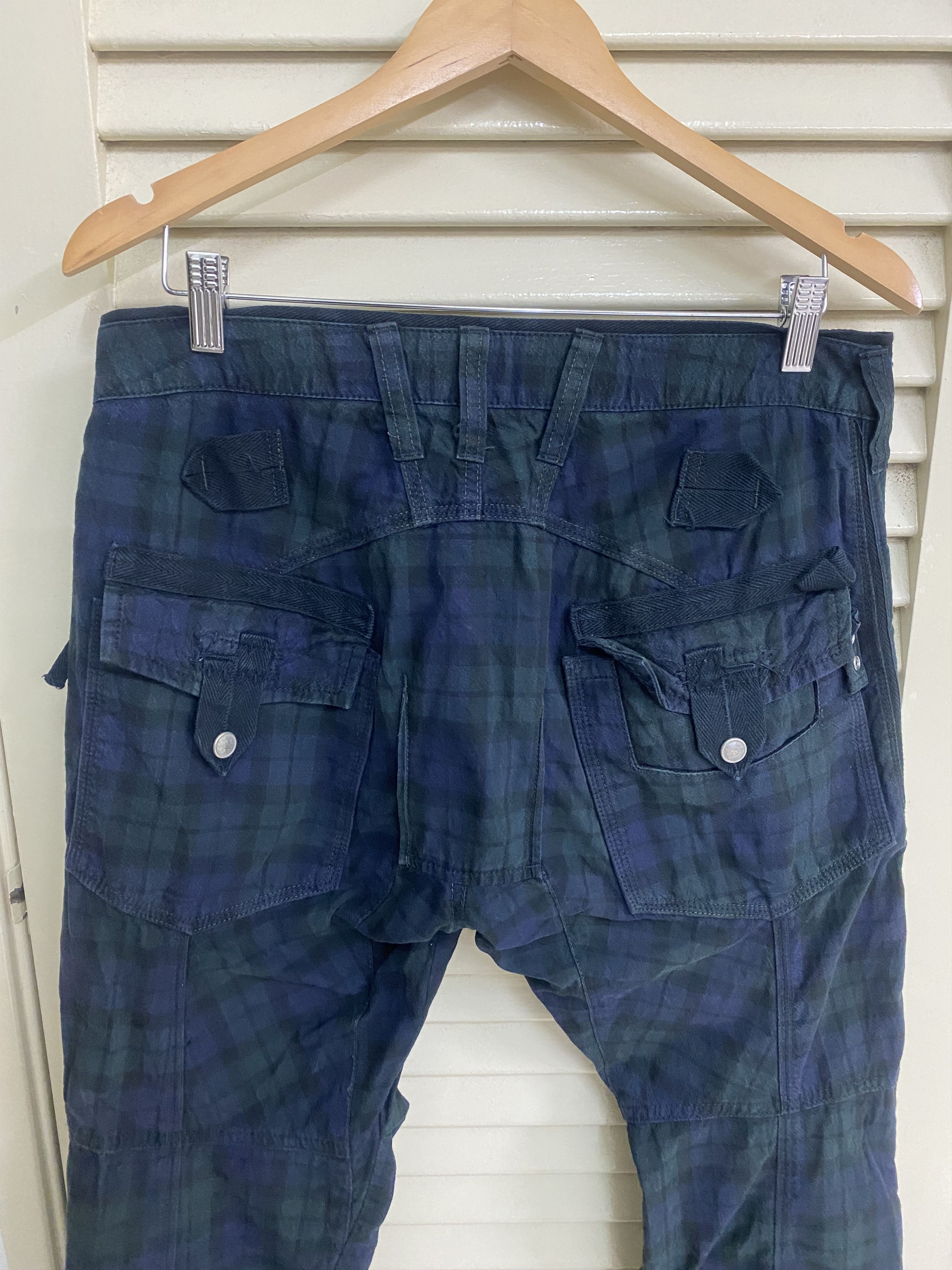 Marithe + Francois Girbaud Marithe Francois Girbaud Plaid Check Pants Size US 33 - 6 Thumbnail
