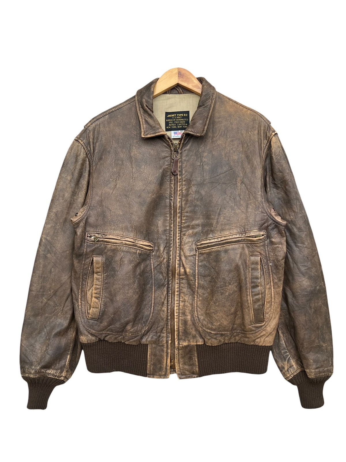 Avirex Vintage 80's Avirex Usa Type B3 Mouton Flight Jacket #3468