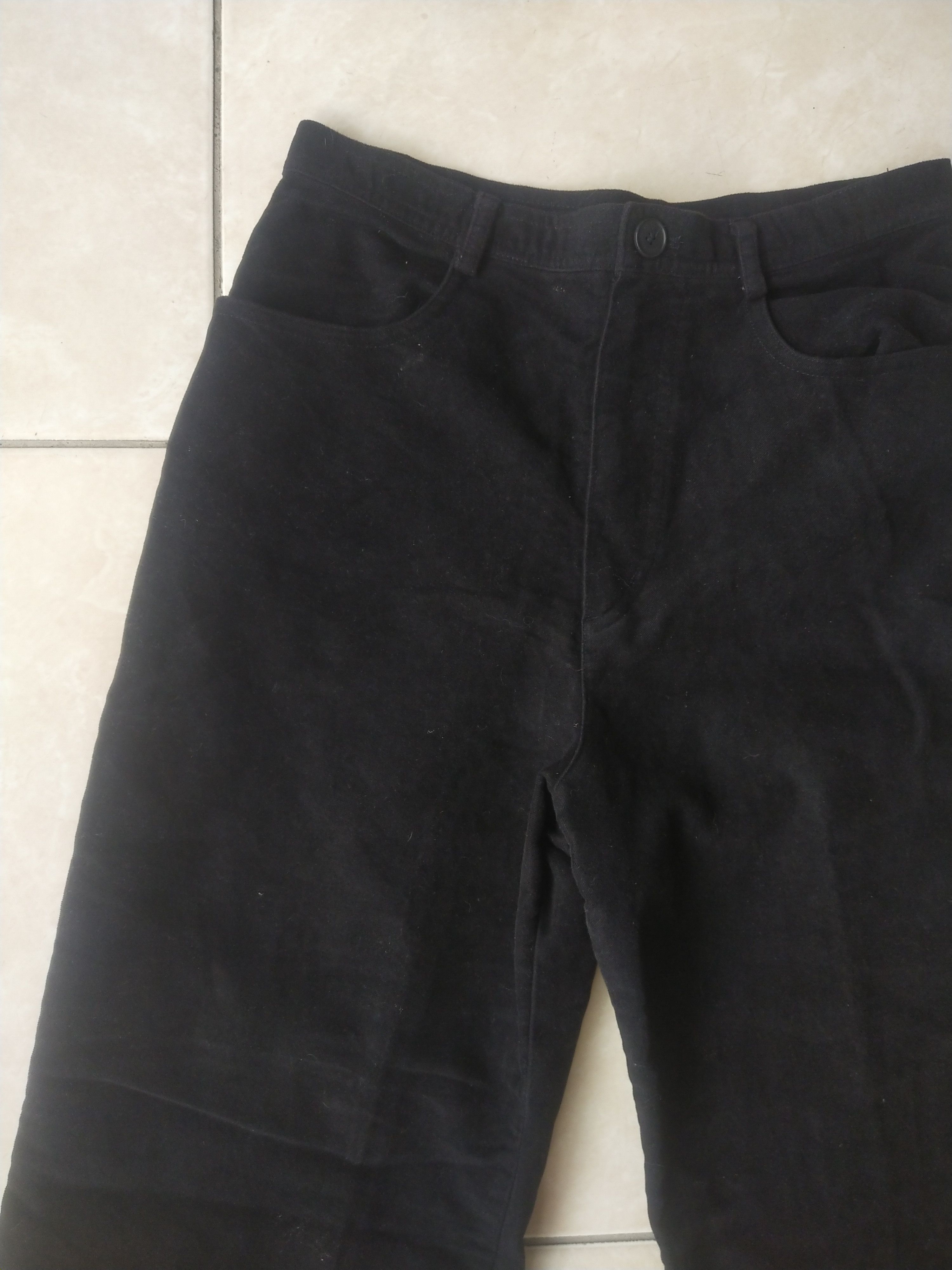 Krizia Uomo EVEX by KRIZIA Women’s Black Straight-Leg Pants – Japan Size 28" / US 6 / IT 42 - 5 Thumbnail