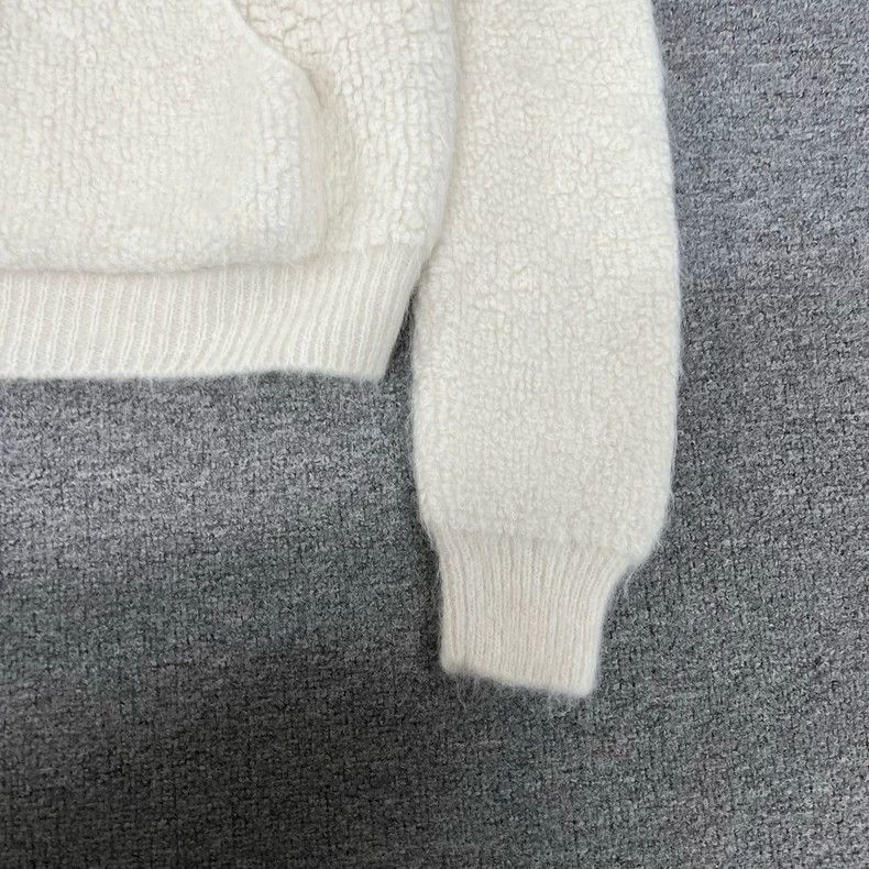Celine Celine White Alpaca Hooded Sweater 2501-Nextarrow Size US XS / EU 42 / 0 - 5 Thumbnail