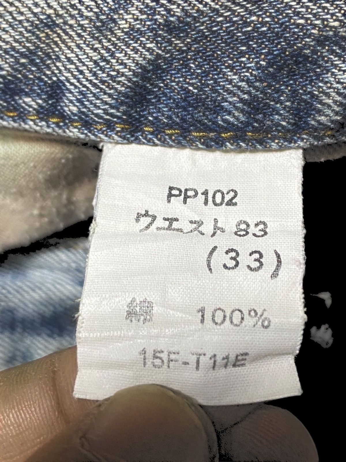 Japanese Brand Vintage Japanese Brands Grey & Blue Distressed Enough Baggy Size US 32 / EU 48 - 19 Thumbnail
