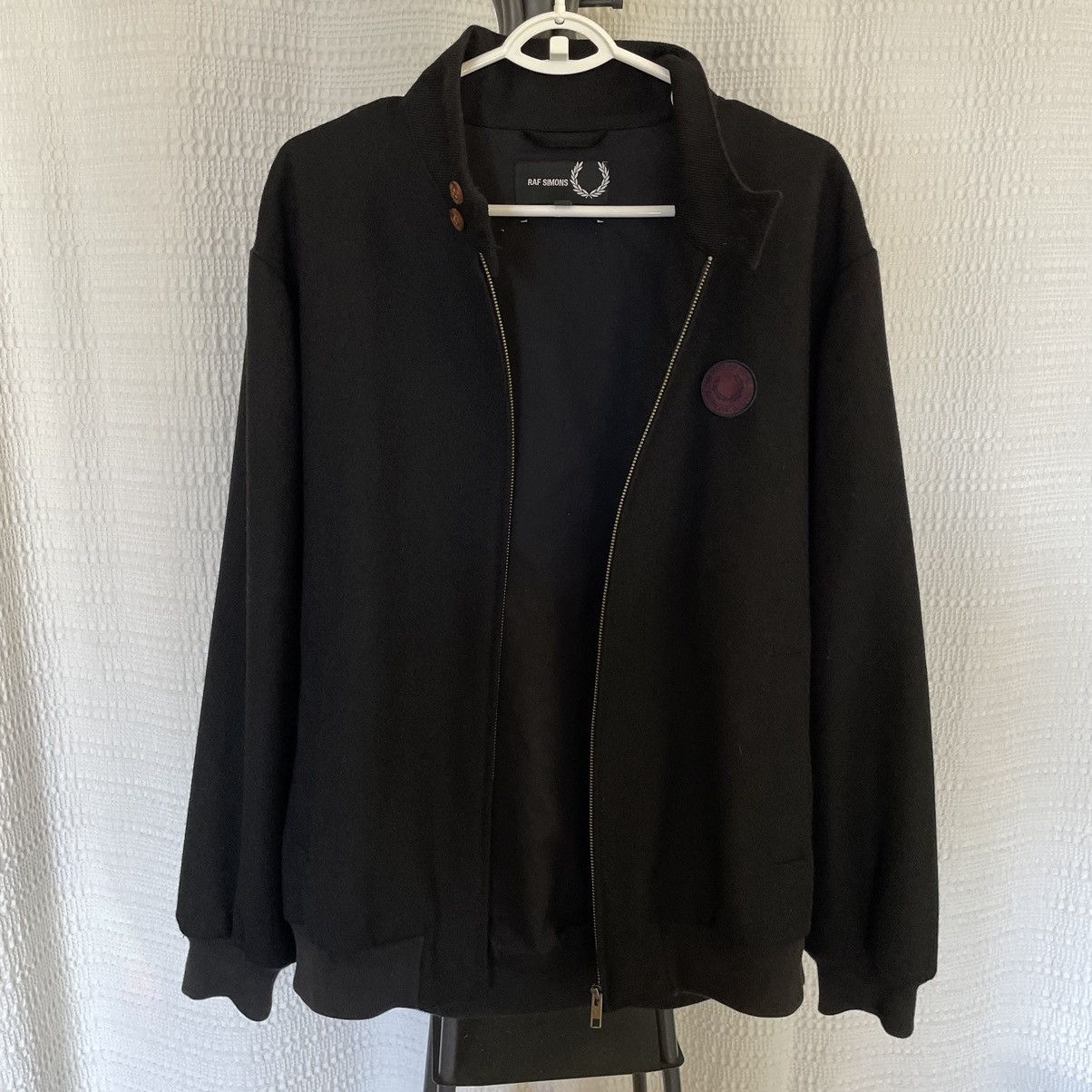 Fred Perry × Raf Simons RAF SIMONS x FRED PERRY WOOL JACKET L Size US L / EU 52-54 / 3 - 3 Thumbnail
