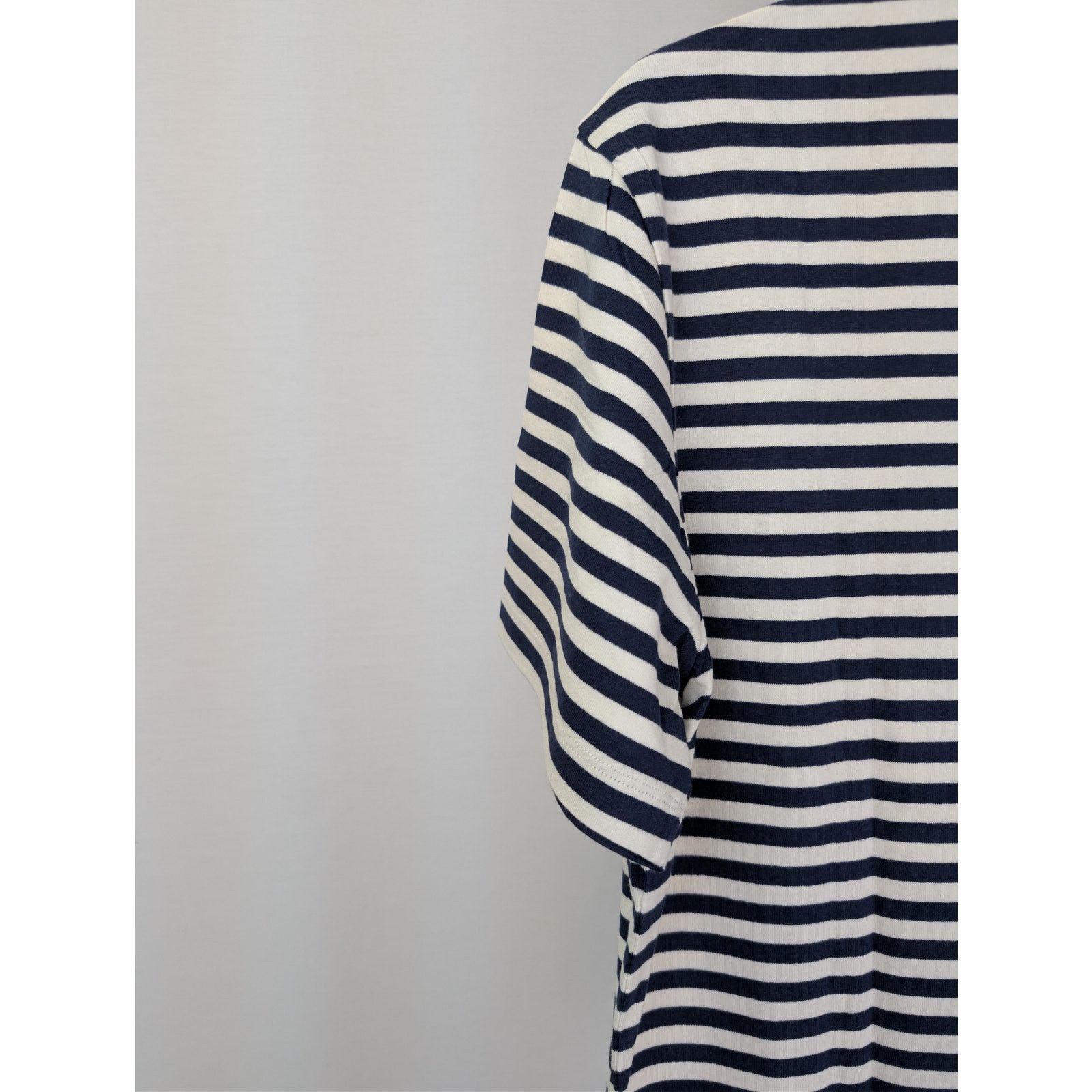 Officine Generale o1rshd1 Short Sleeve Tee T-Shirt Stripe in Navy/White Size US XL / EU 56 / 4 - 14 Thumbnail