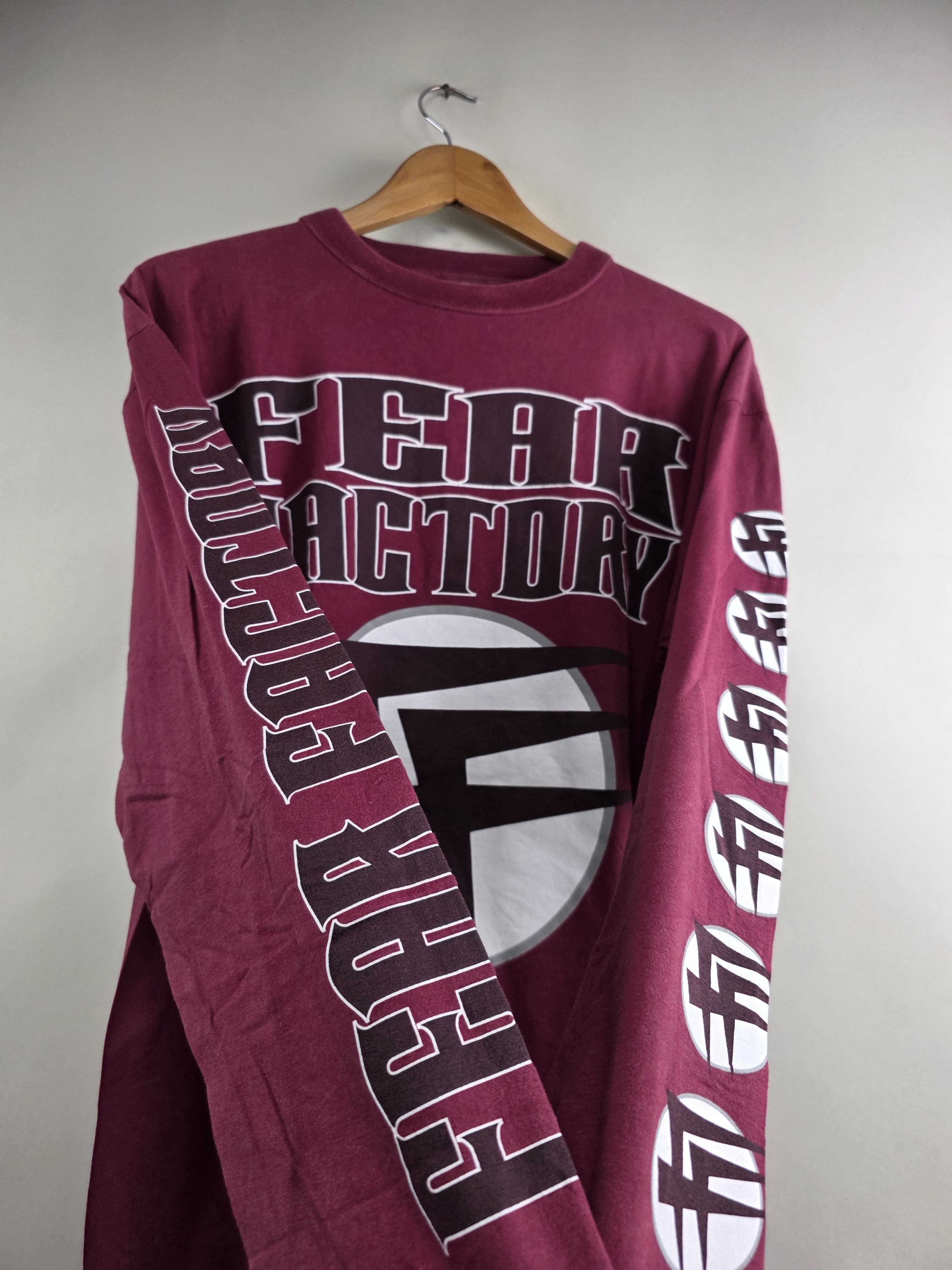 Band Tees × Vintage 2000 Fear Factory Long-sleeved XL 23" 29" Size US XL / EU 56 / 4 - 2 Thumbnail