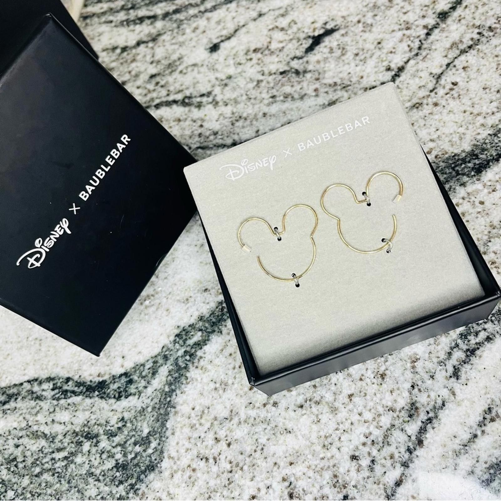 Designer Disney Mickey Mouse Hoop Earrings NWT Size ONE SIZE - 3 Thumbnail