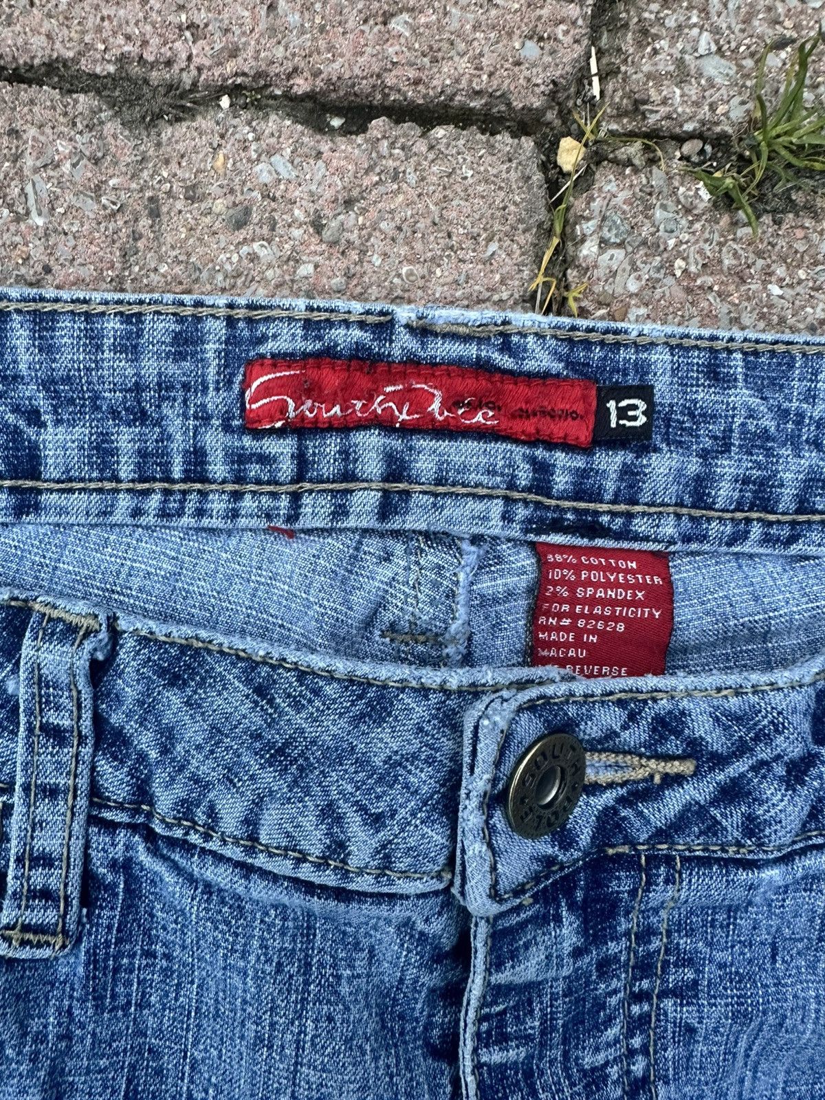 Southpole × Vintage Vintage/y2k southpole women’s flared cargo jeans Size 36" / US 14 / IT 50 - 3 Thumbnail