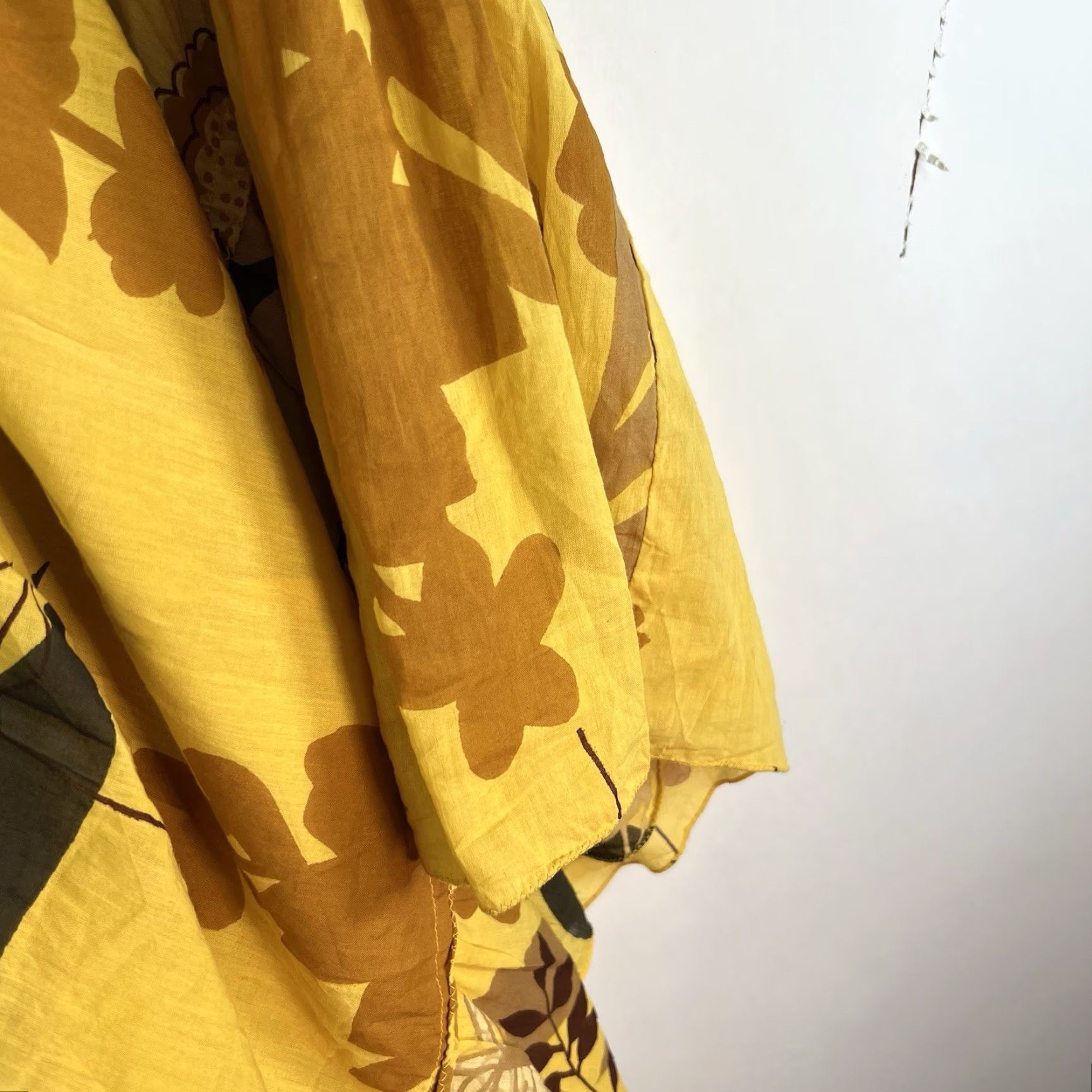 Anthropologie Anthropologie Dress Womens SZ S Yellow Floral Maxi Lined Sleeveless Size S / US 4 / IT 40 - 6 Thumbnail
