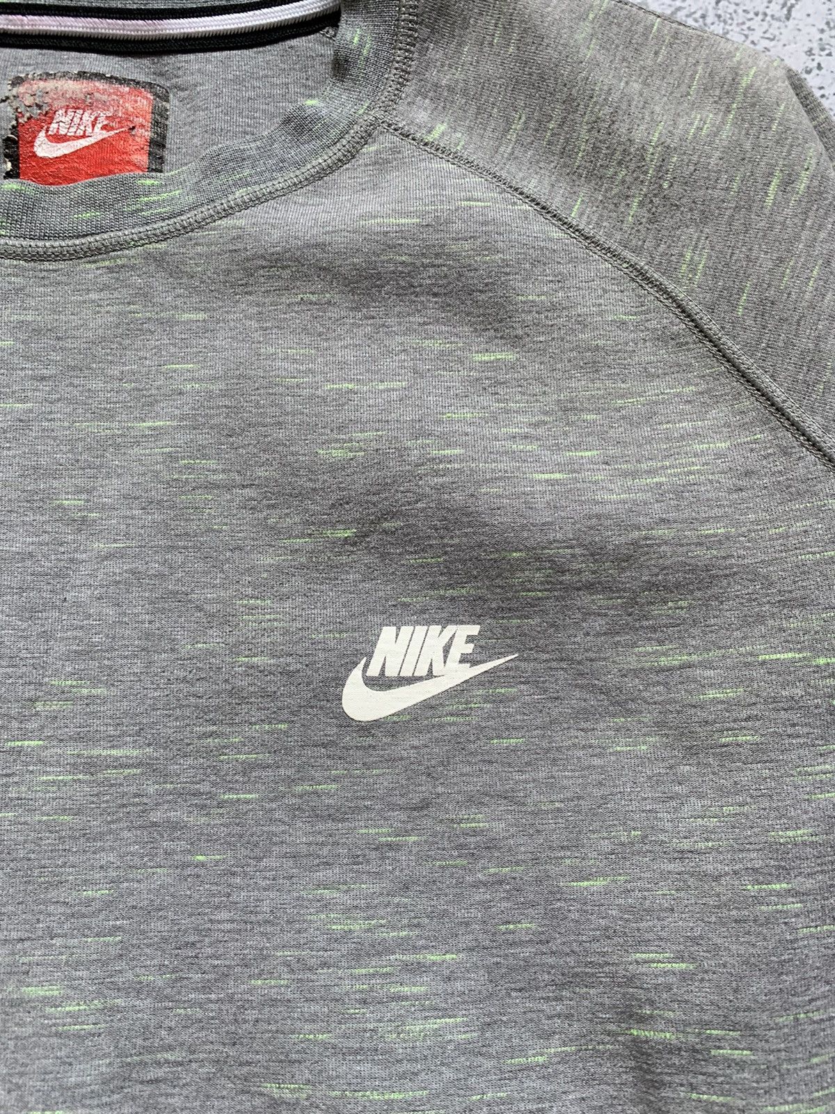 Nike × Vintage Vintage Nike Tech Fleece Sweatshirt Drill Fleece Y2K USA Size US XL / EU 56 / 4 - 3 Thumbnail