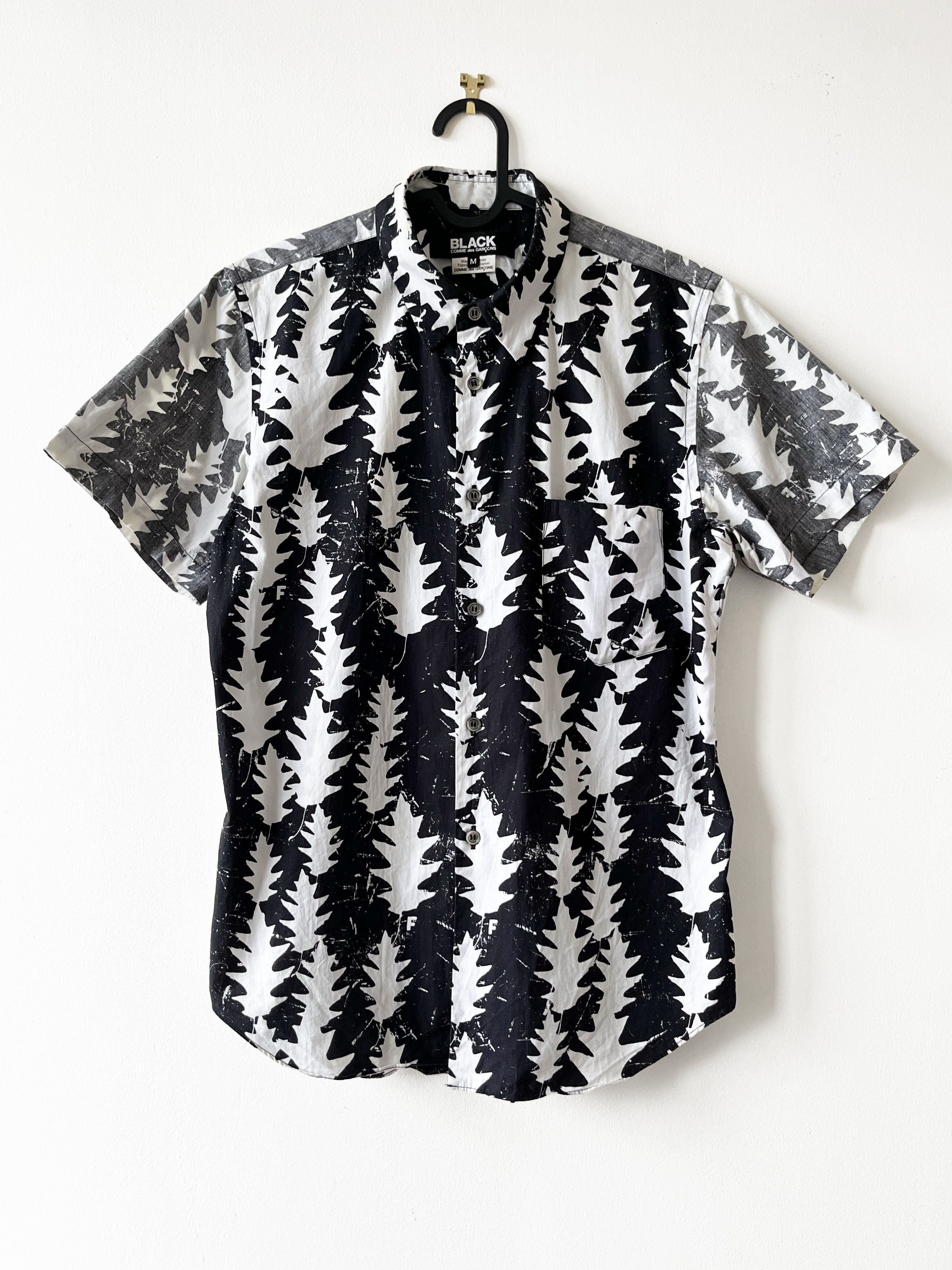 Comme des Garcons × Comme des Garcons Black Comme des Garcons BLACK leaf print button shirt Size US M / EU 48-50 / 2 - 1 Thumbnail