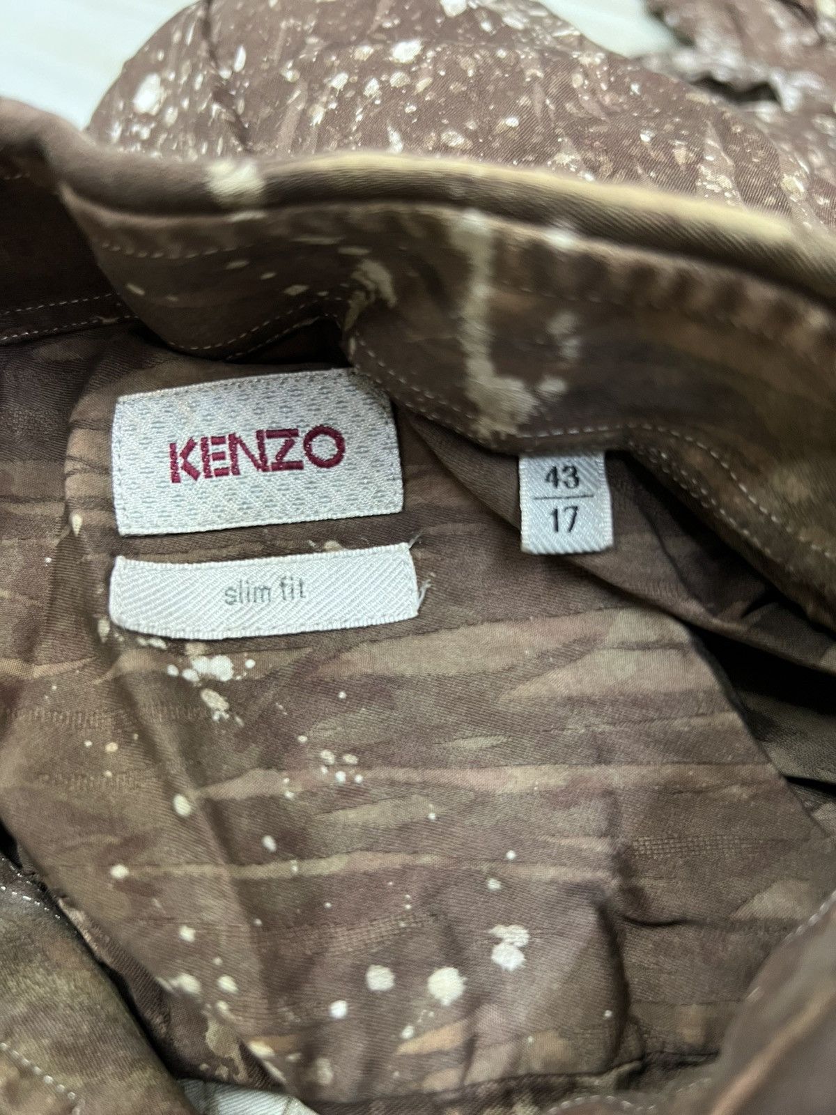 Kenzo Kenzo Art Design Button Up Long Sleeve Shirt Size US M / EU 48-50 / 2 - 7 Thumbnail