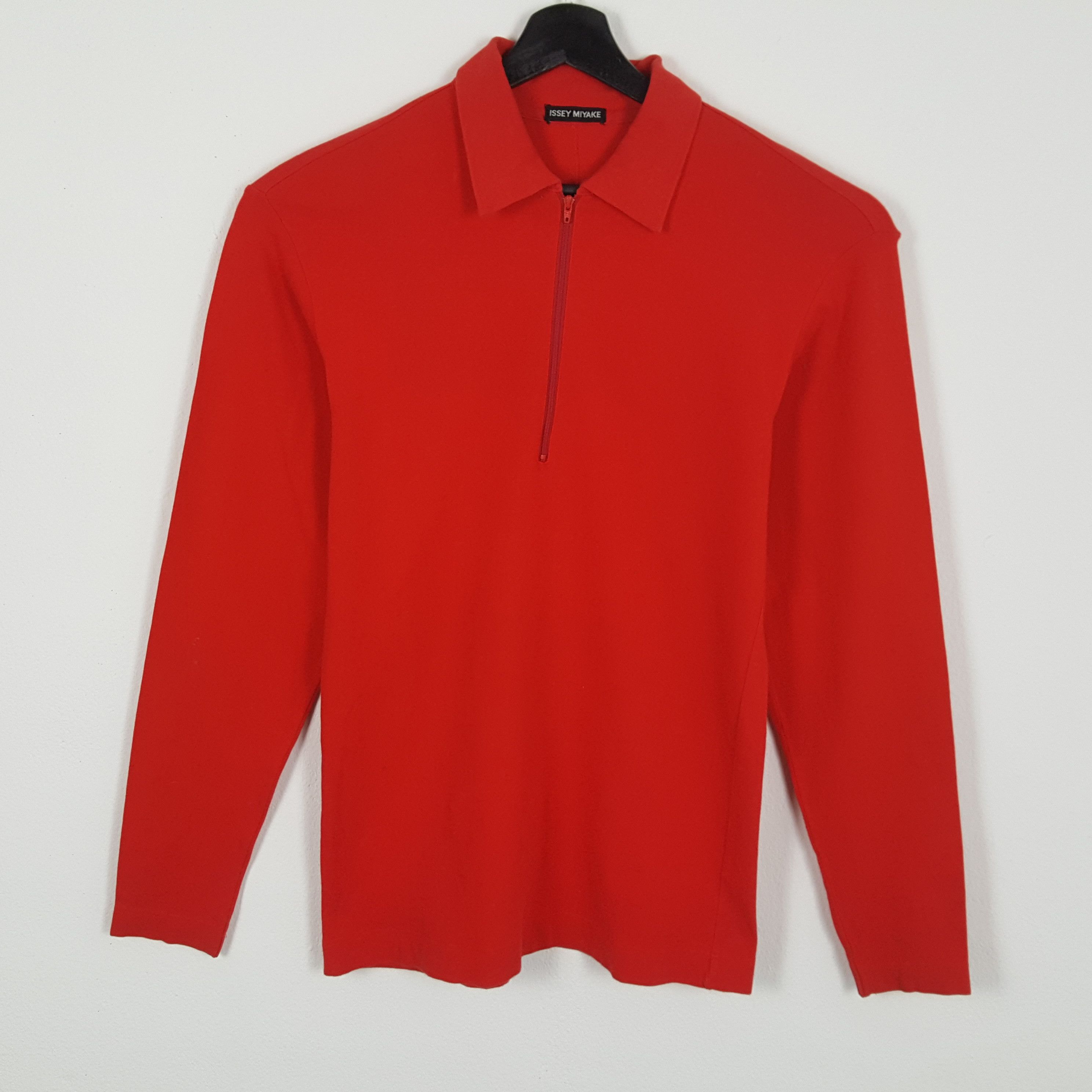 Issey Miyake ISSEY MIYAKE Japanese Designer Fashion Zipper Polos Size US S / EU 44-46 / 1 - 1 Thumbnail
