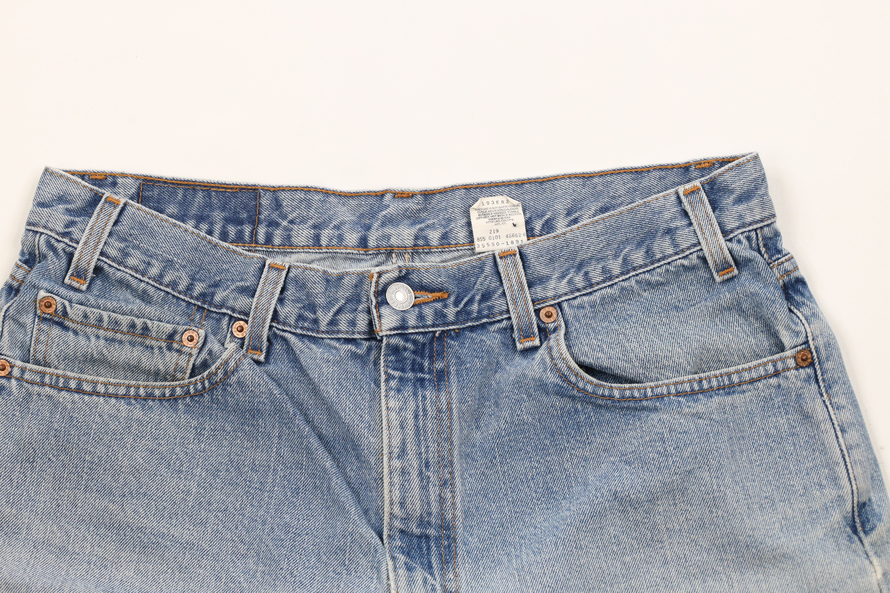 Levi's × Vintage Vintage Y2K 2001 Levis 550 Fit Denim Shorts Jorts Blue Size US 34 / EU 50 - 2 Thumbnail