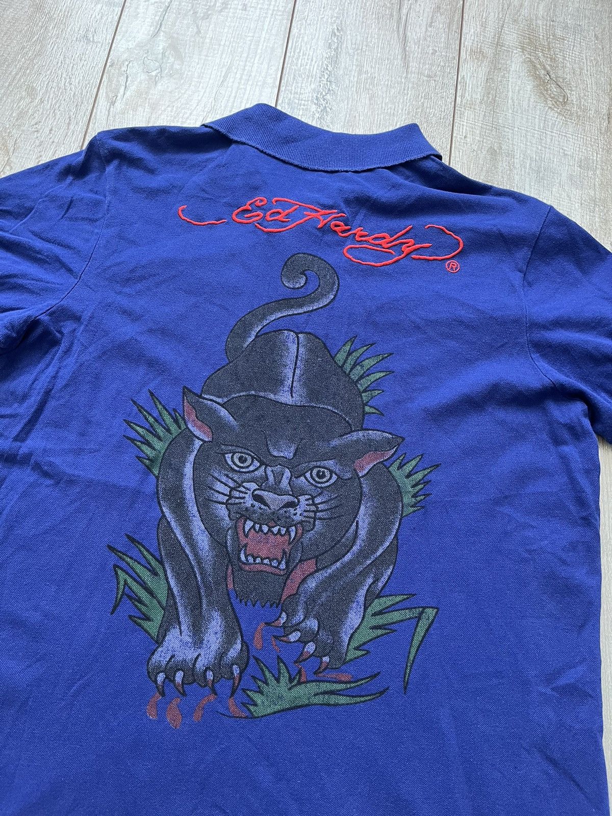 Christian Audigier × Ed Hardy × Vintage Vintage T shirt Polo Ed Hardy by Christian Audigier Y2K 90s Size US XXL / EU 58 / 5 - 2 Thumbnail