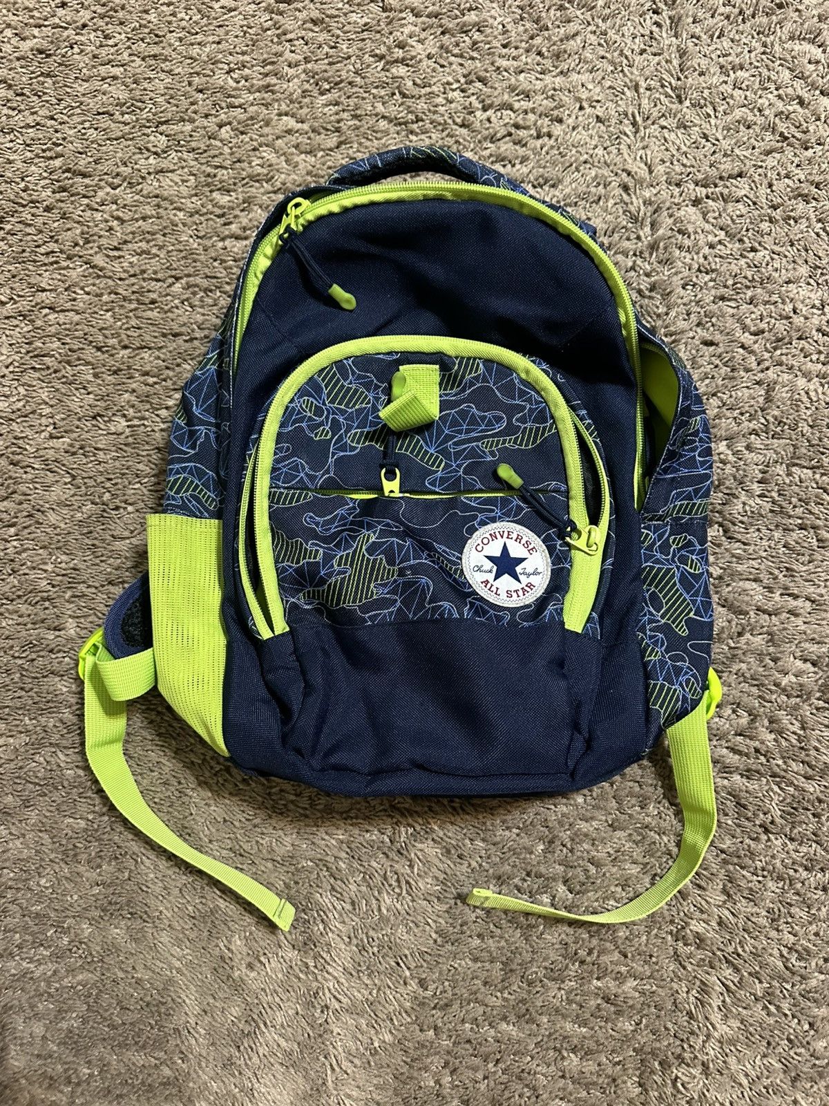 Converse Vintage Converse “triple blue lime” backpack 00s Size ONE SIZE - 1 Thumbnail