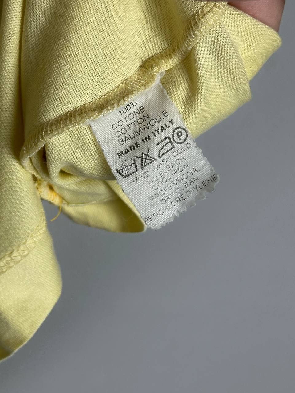 Gran Sasso Gran Sasso Luxury Yellow Polo T Shirt Made In Italy Size US M / EU 48-50 / 2 - 8 Thumbnail