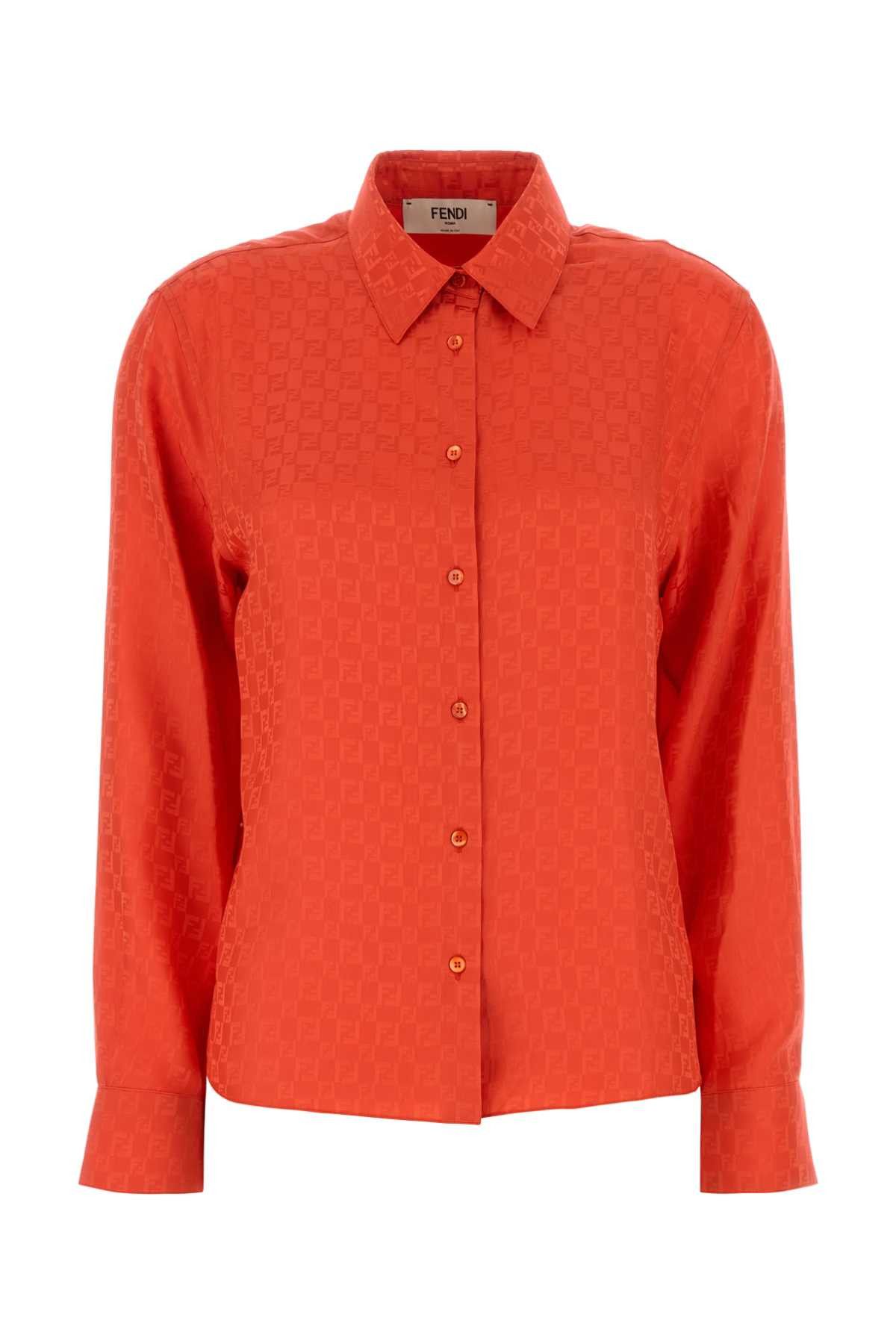 Fendi Colar Jacquard Shirt Size M / US 6-8 / IT 42-44 - 1 Thumbnail