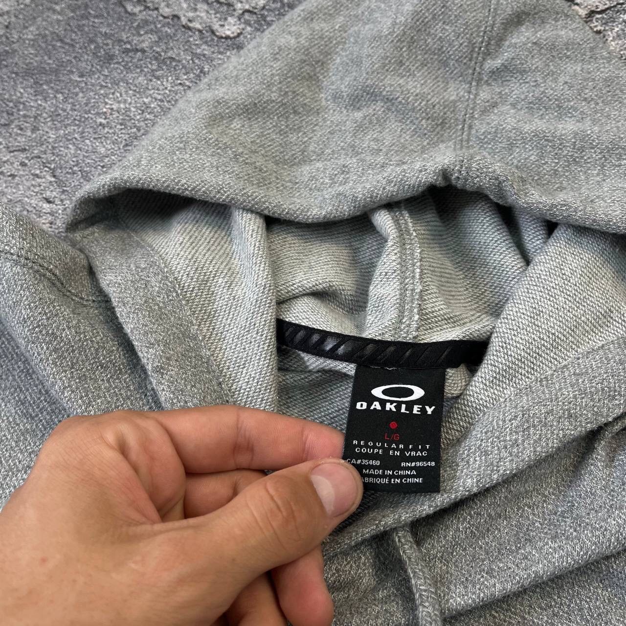Oakley CRAZY Y2K Vintage Grey Oakley Software Big Logo Hoodie Size US L / EU 52-54 / 3 - 5 Thumbnail