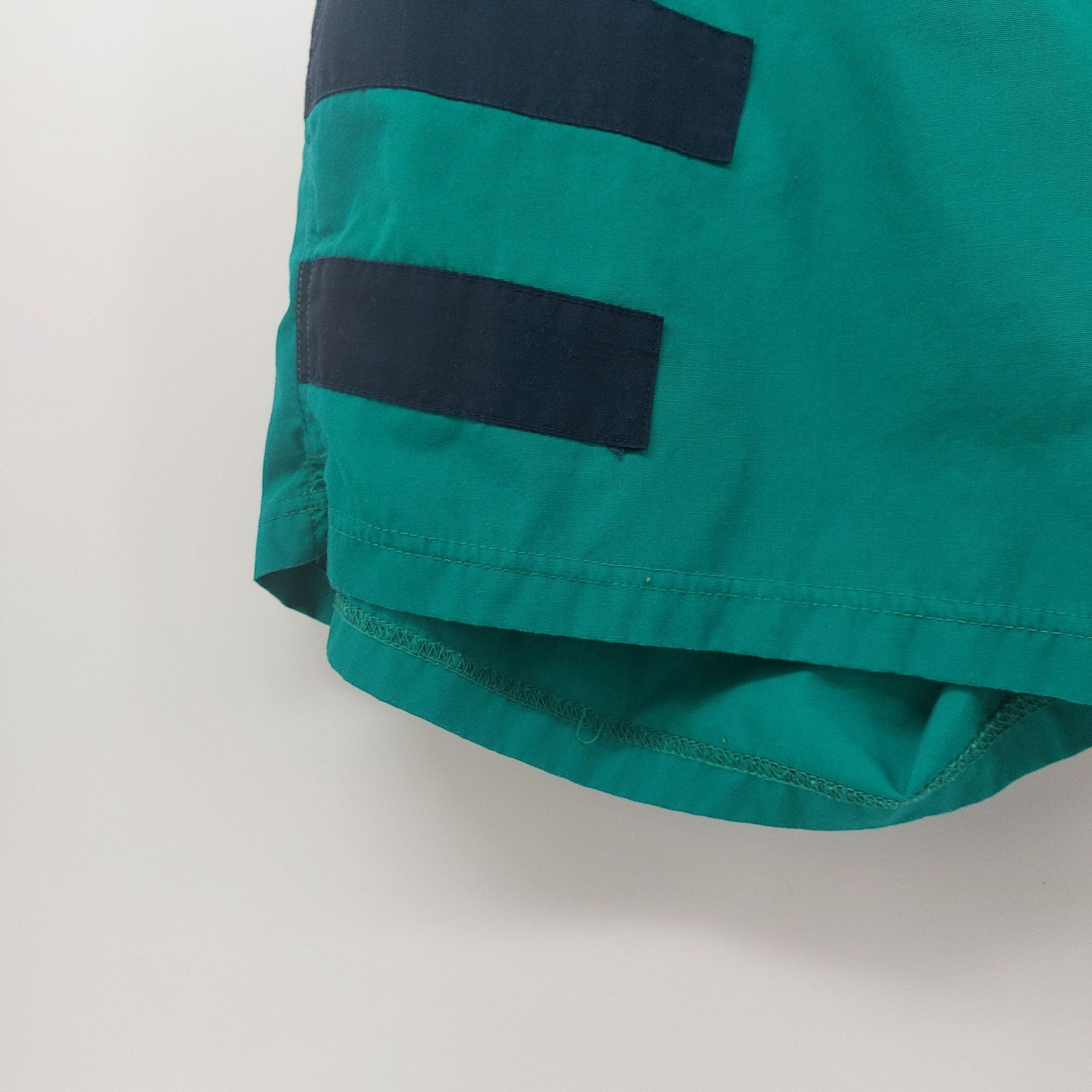 Vintage Vintage Swim Trunks Drawstring Beach Pool Green Navy Blue L Size US 35 - 11 Thumbnail