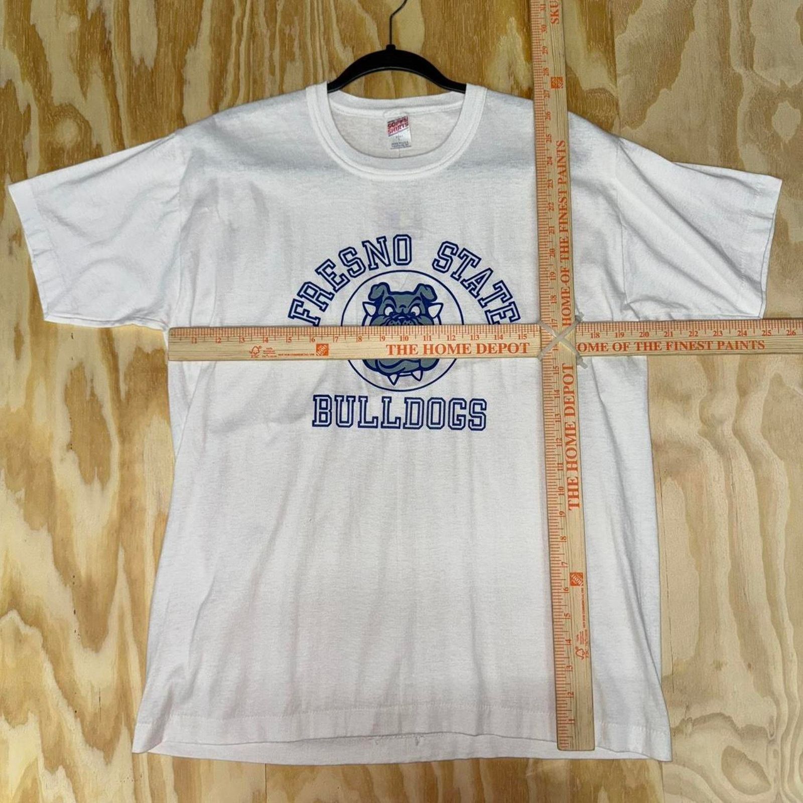 Vintage Vintage 1990s fresno state bulldogs university t-shirt Size US L / EU 52-54 / 3 - 3 Thumbnail