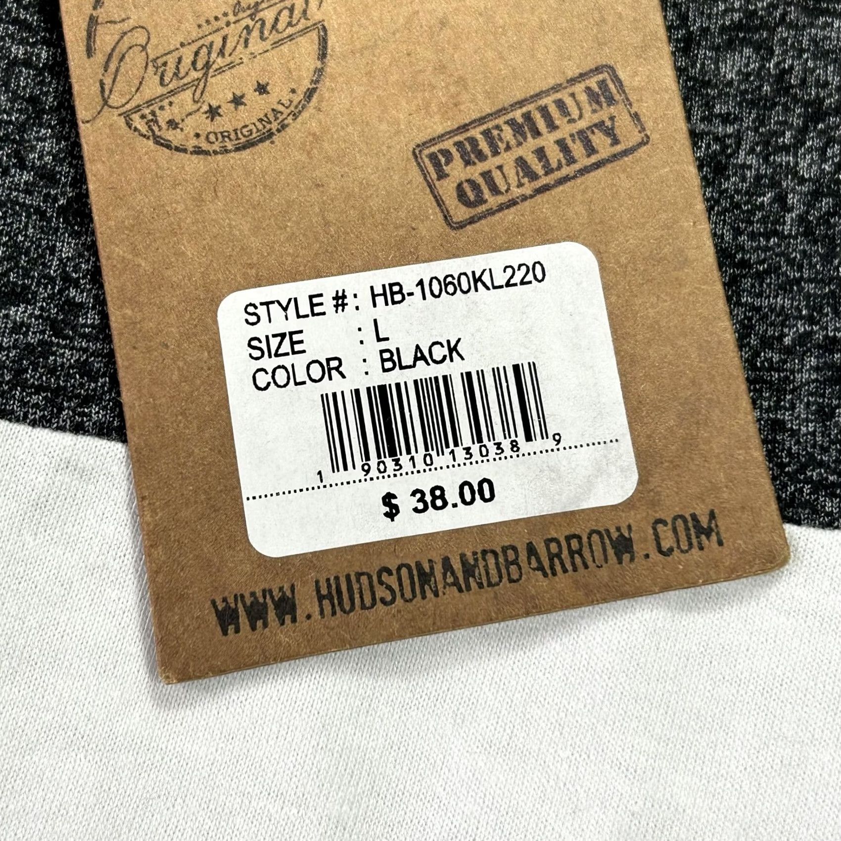 Hudson HUDSON & BARROW Hoodie Shirt Mens Large Gray White Lightweight Pullover Crew Neck Long Sleeve Jersey Knit Casual Multicolor Block Pattern NFT Size US L / EU 52-54 / 3 - 4 Thumbnail